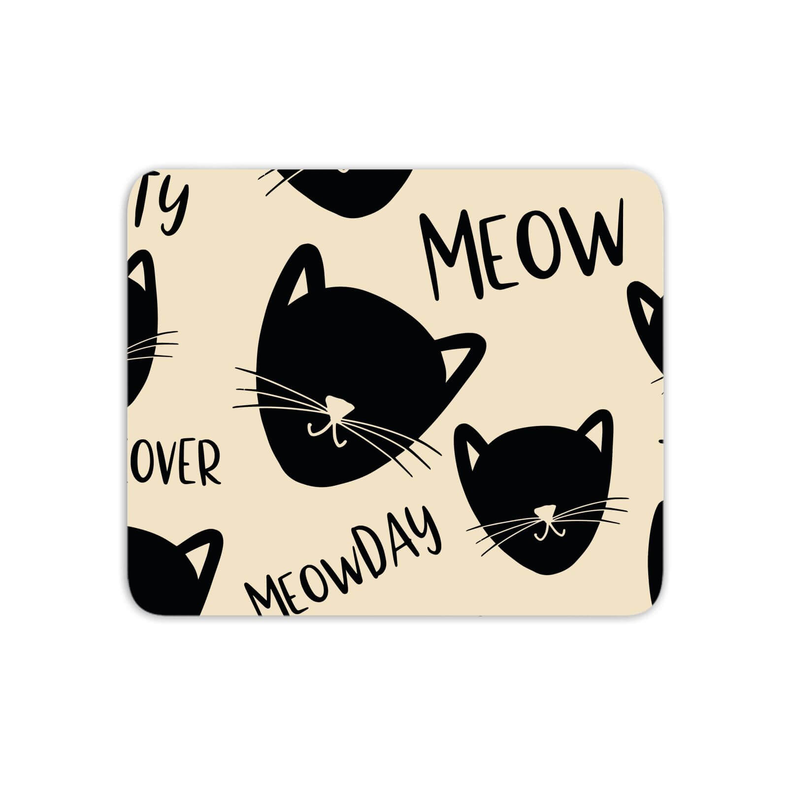 Mouse Mats Cat Meow Pattern Mouse Mat