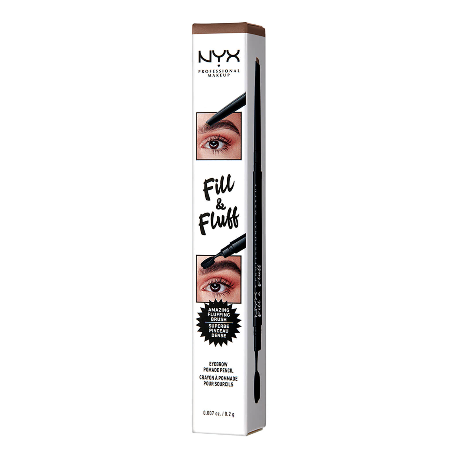 

NYX Professional Makeup Fill and Fluff Eyebrow Pomade Pencil 0.2g (Various Shades) - Auburn