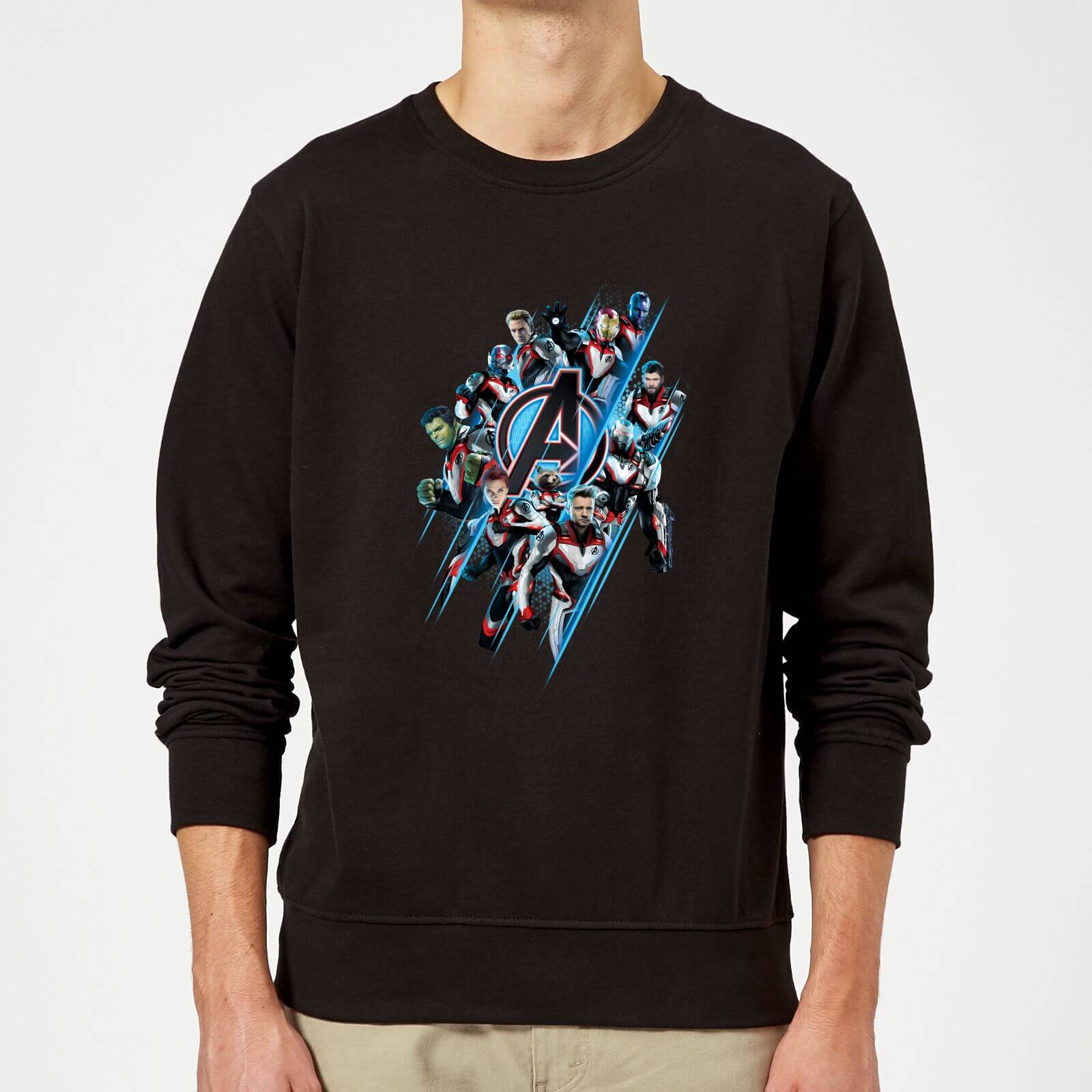 Sweat-shirt Avengers: Endgame Logo Team Homme - Noir - XXL