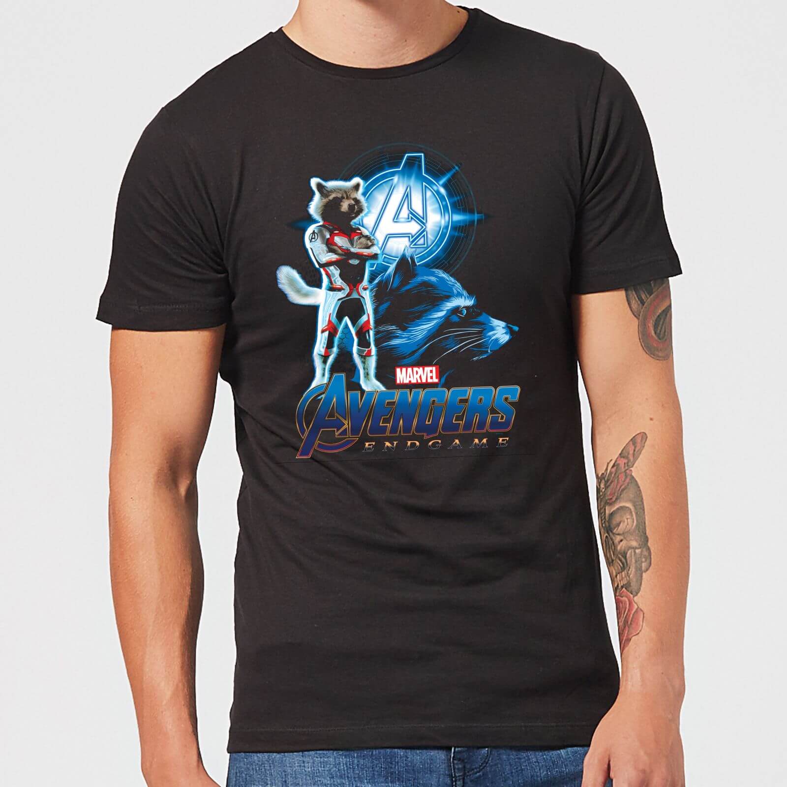 

T-Shirt Avengers: Endgame Rocket Suit - Nero - Uomo - XS