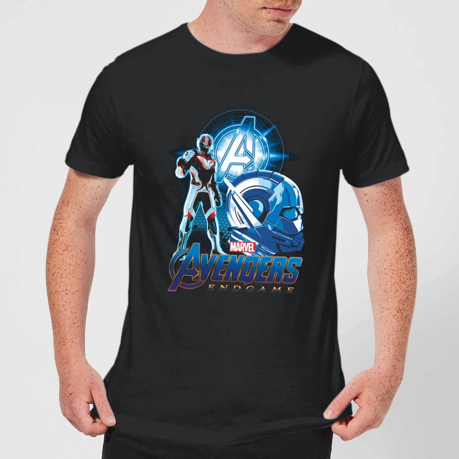 T-Shirt Avengers: Endgame Ant Man Suit - Nero - Uomo - L - Nero