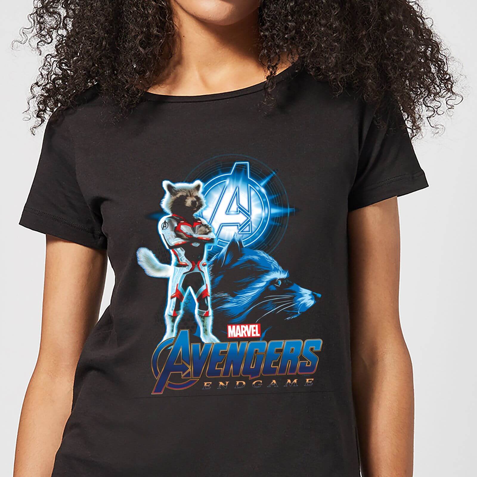 T-Shirt Avengers: Endgame Rocket Suit - Nero - Donna - S