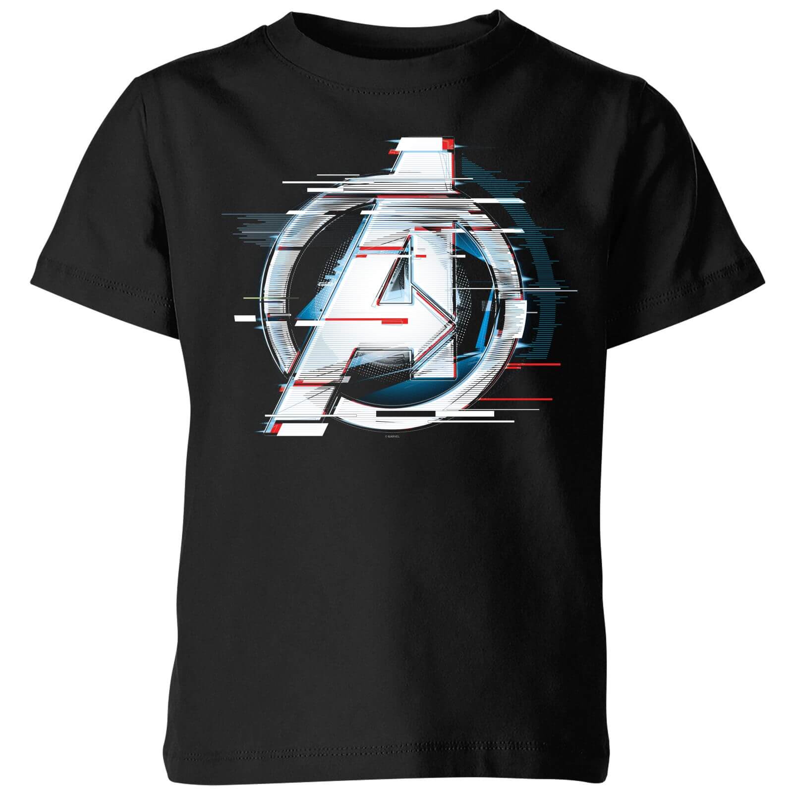 Avengers: Endgame White Logo Kids' T-Shirt - Black - 7-8 Years