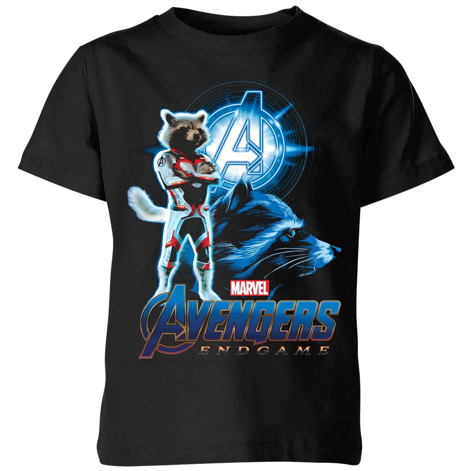 Avengers: Endgame Rocket Suit Kids' T-Shirt - Black - 11-12 Years