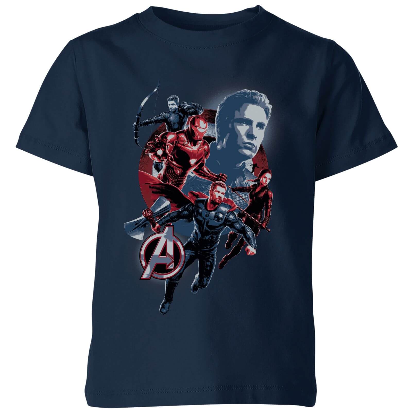 

Avengers: Endgame Shield Team Kids' T-Shirt - Navy - 3-4 Anni