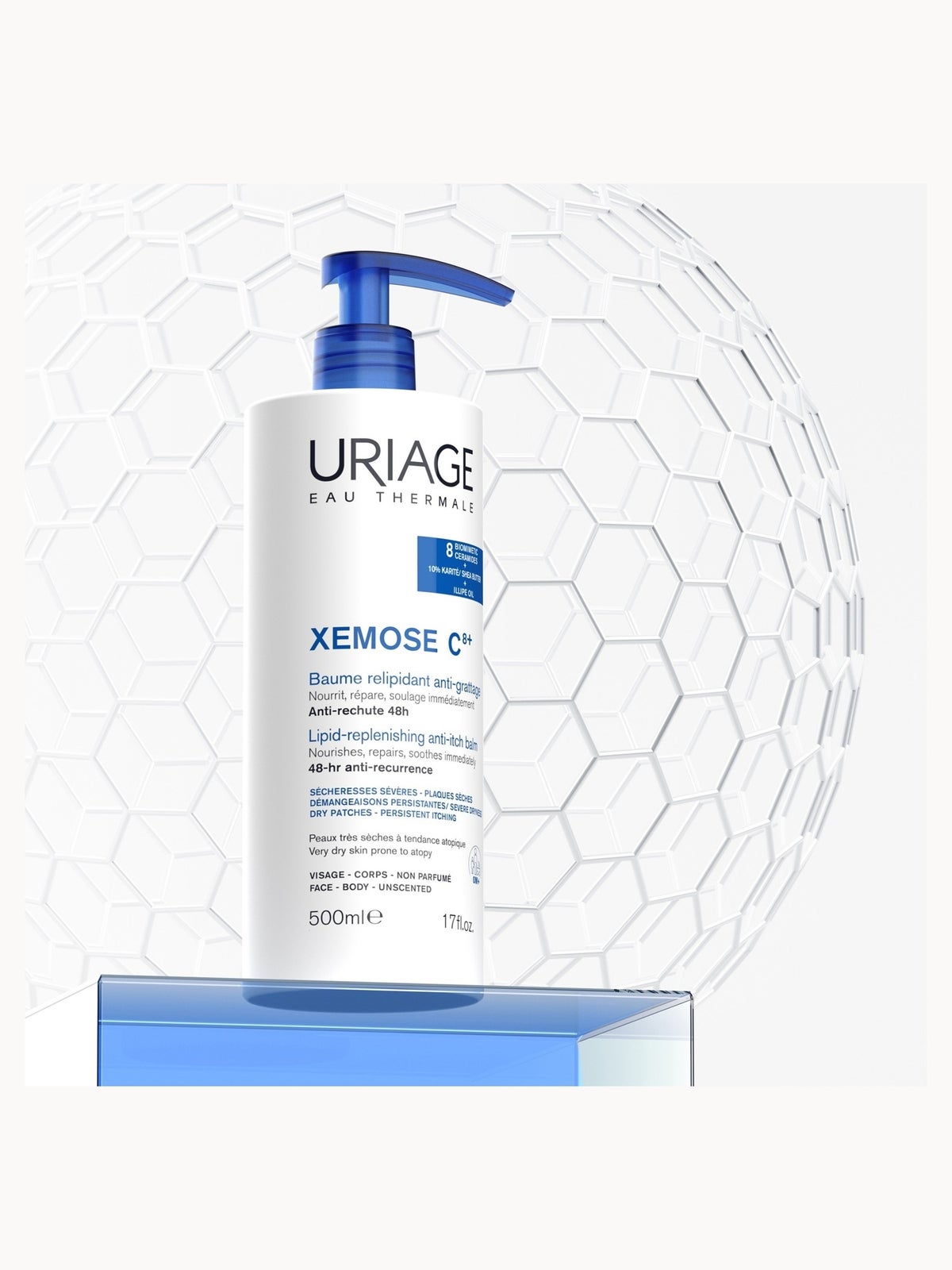 Uriage Xémose Anti-Itch Soothing Oil Balm 500ml 2
