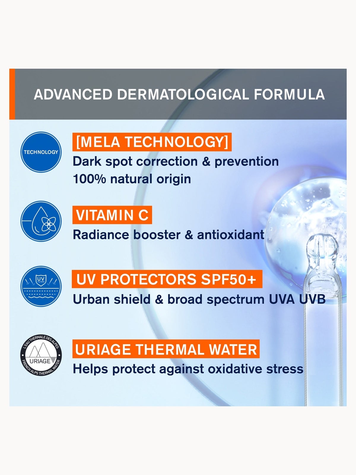 Uriage Dépiderm Anti-Dark Spot Daytime Care SPF50+ 30ml 4