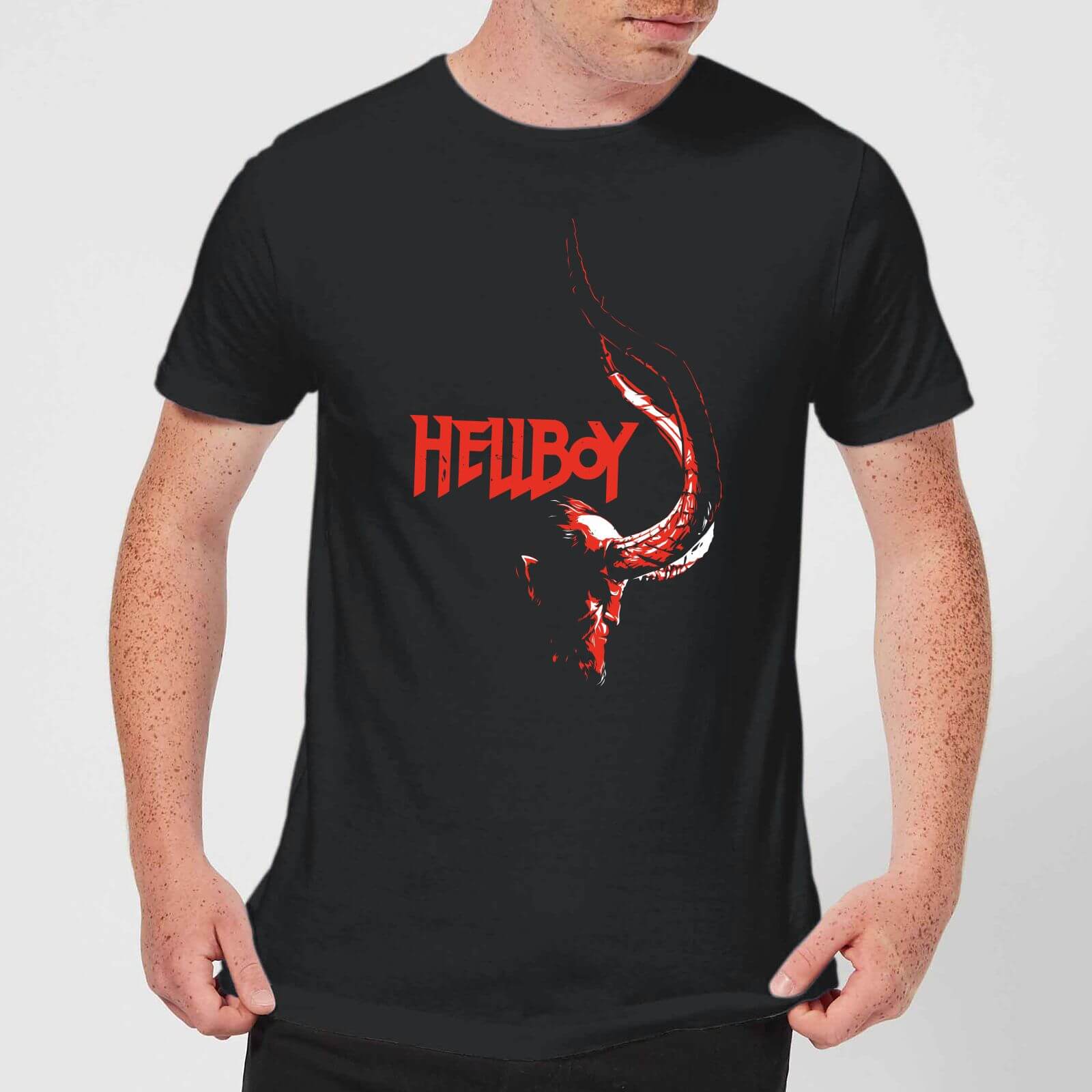 Hellboy Profile Men's T-Shirt - Black - XXL