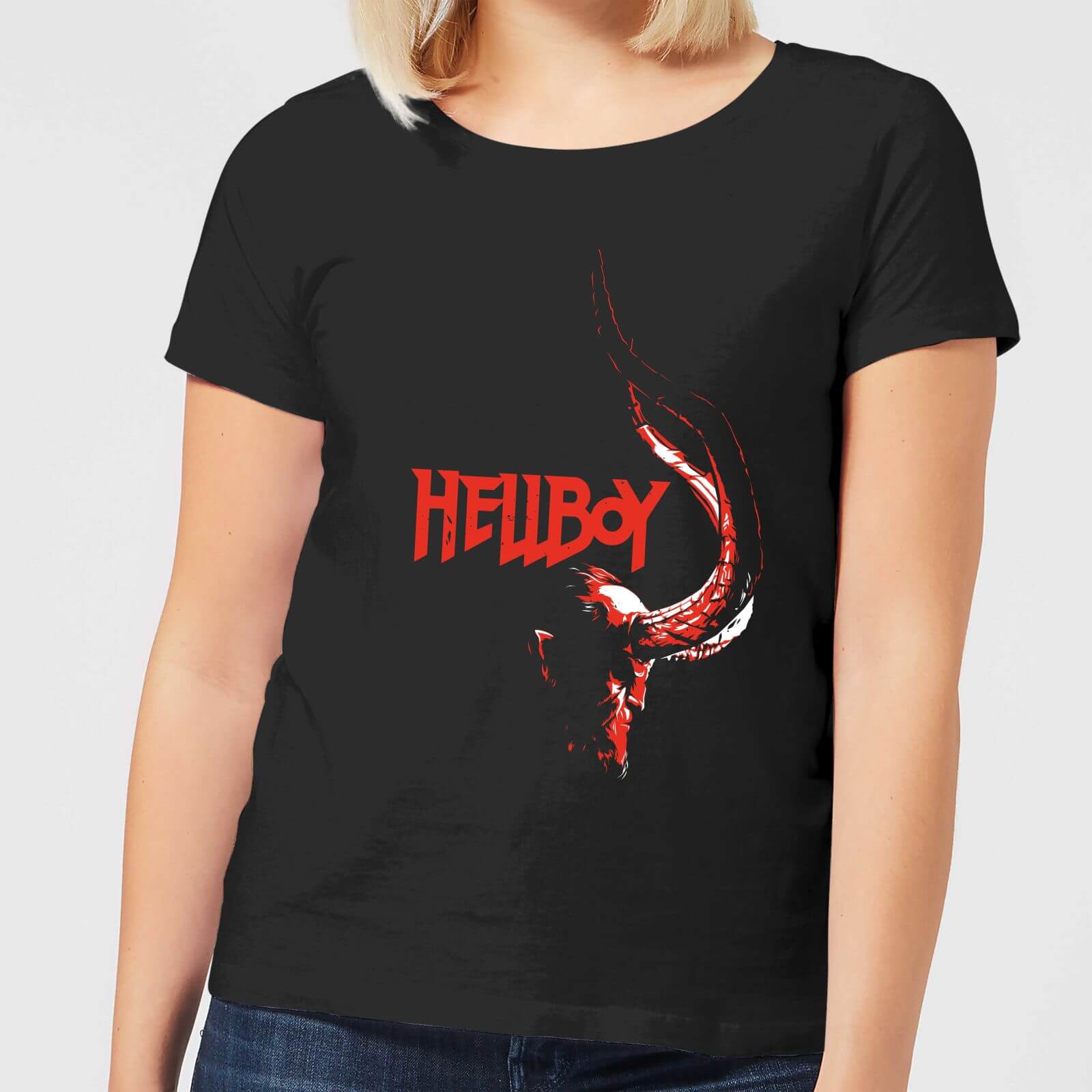 Hellboy Profile Women's T-Shirt - Black - 4XL