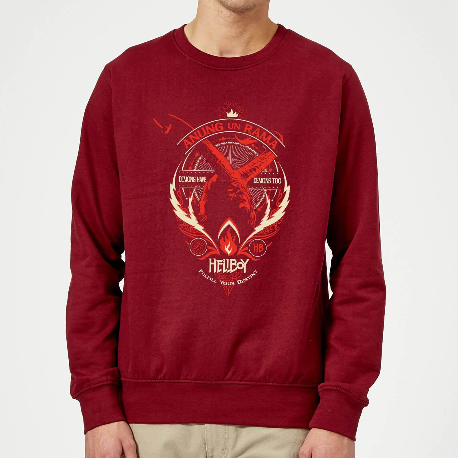

Hellboy Anung Un Rama Sweatshirt - Burgundy - XXL - Burgundy