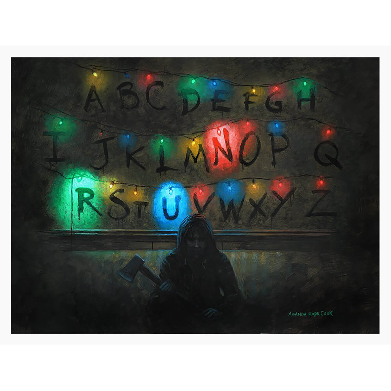 Poster giclé Stranger Things  Run  Netflix