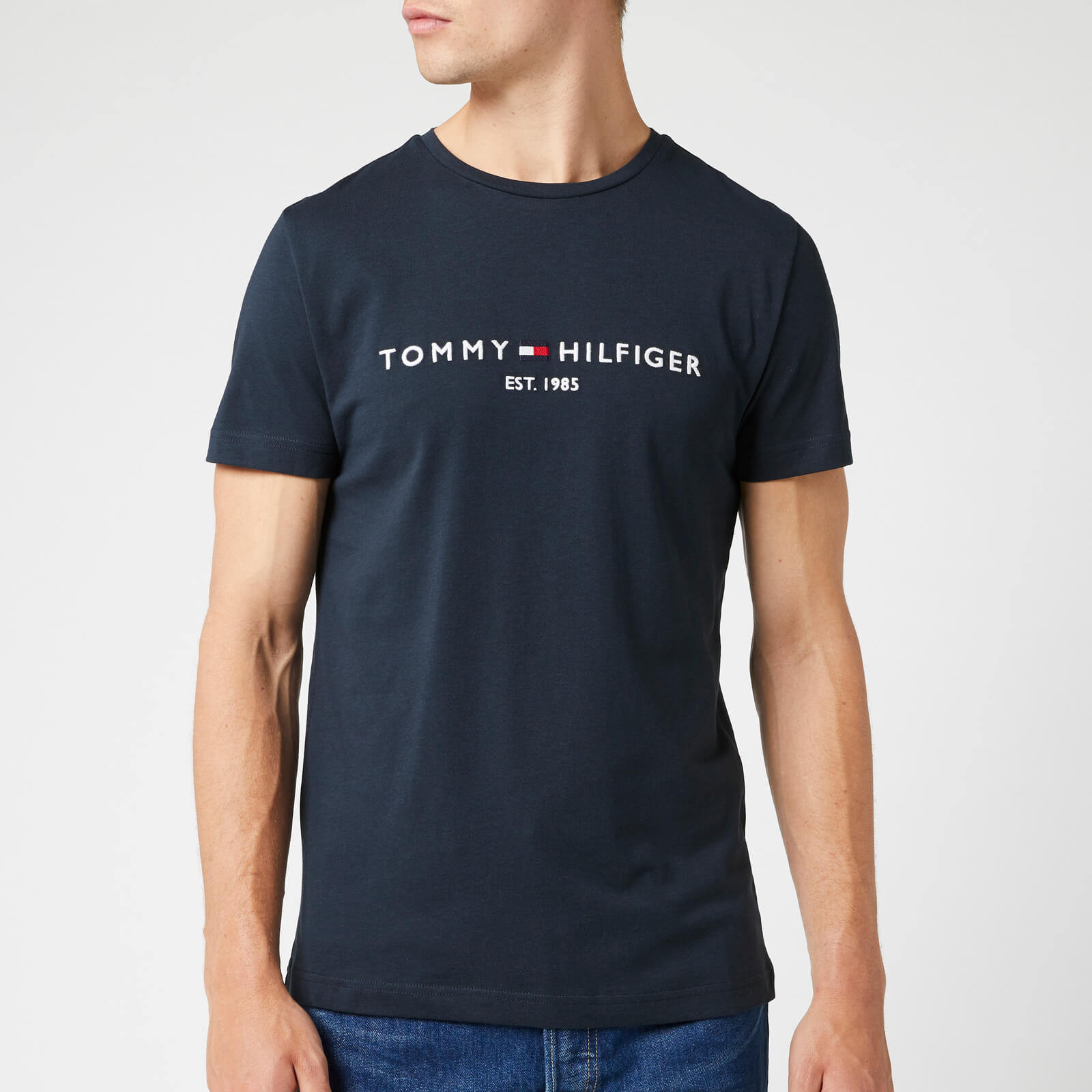 Tommy Hilfiger Men's Tommy Logo T-Shirt - Sky Captain - M - Blue