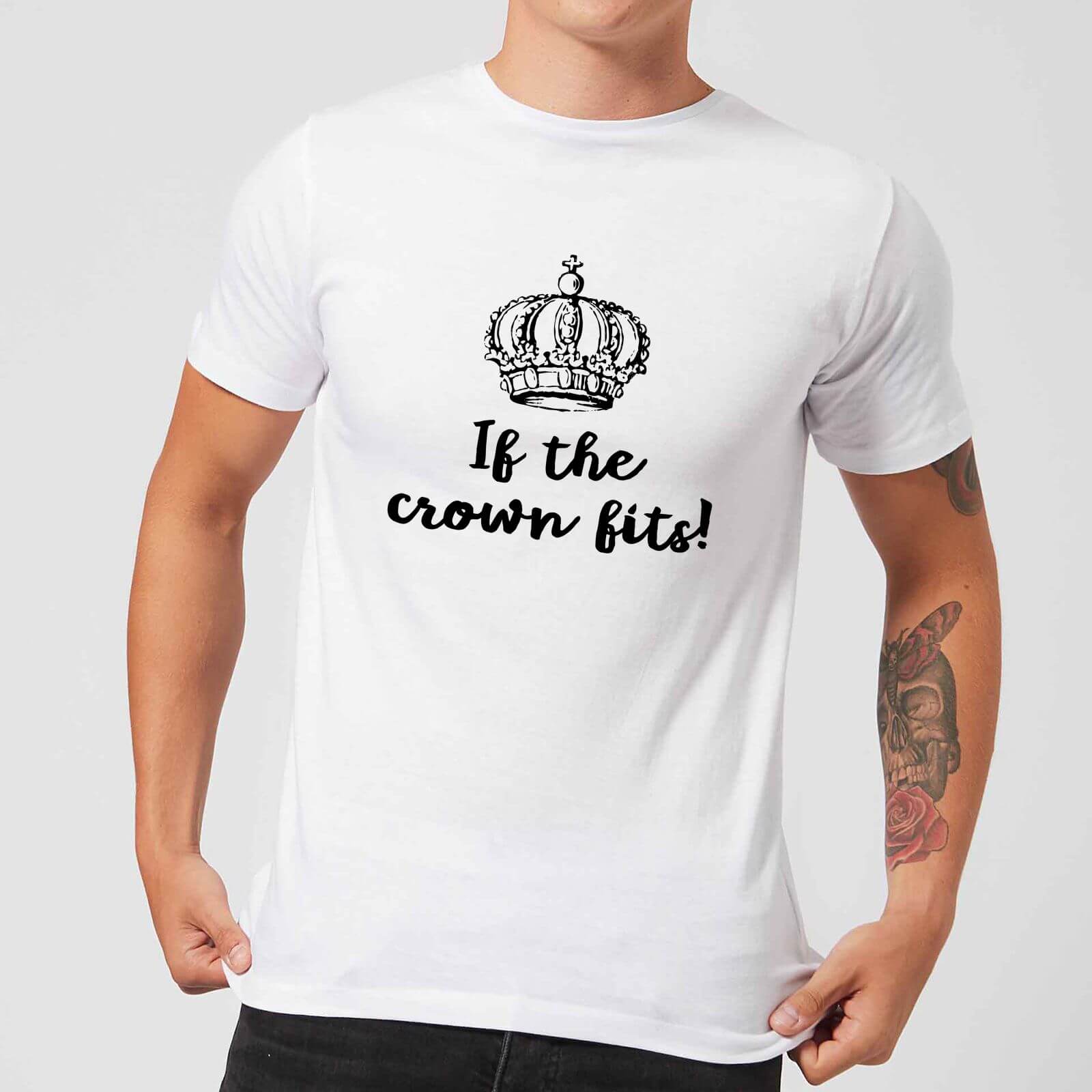 If The Crown Fits Men's T-Shirt - White - XXL - White