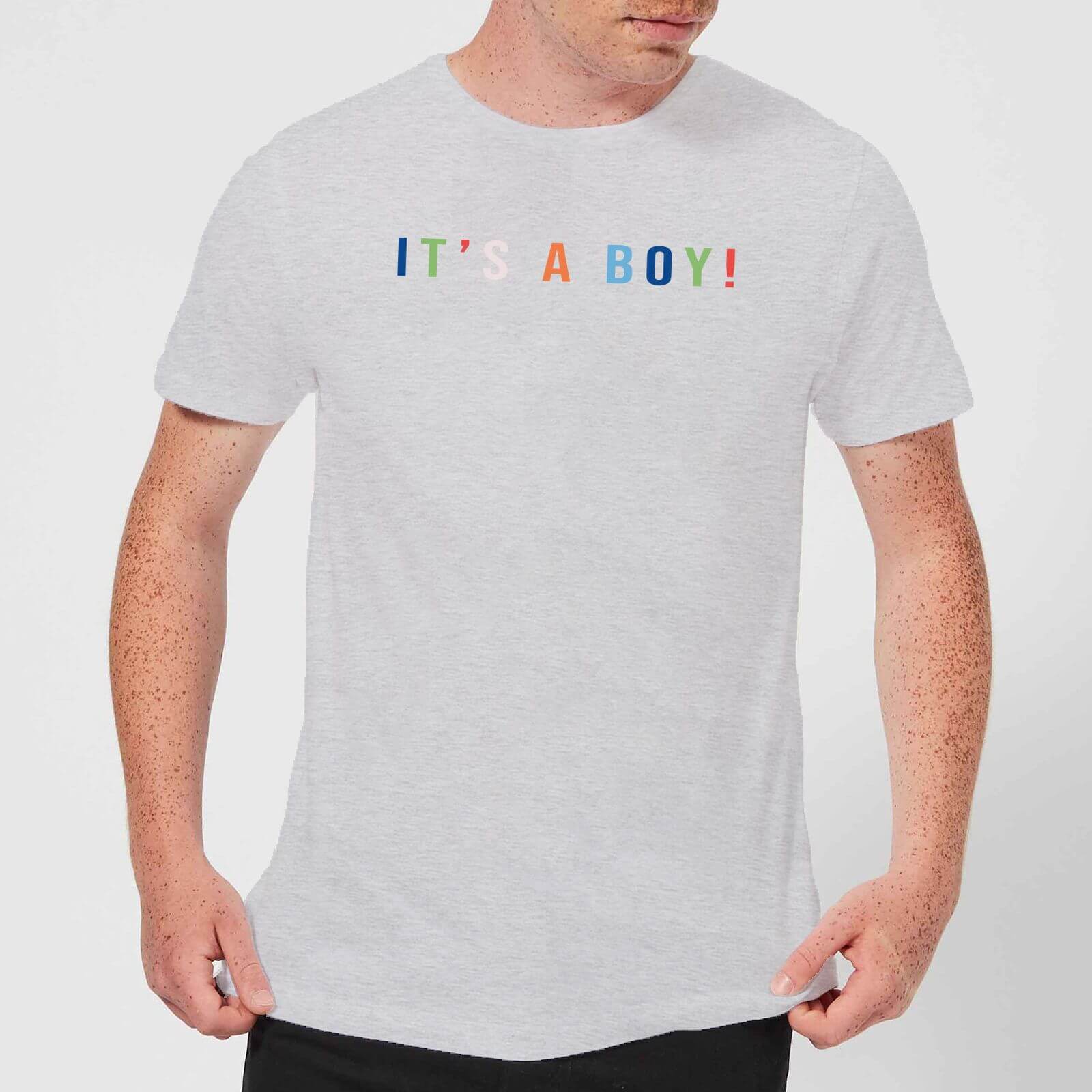 It's A Boy Men's T-Shirt - Grey - XL - Grey