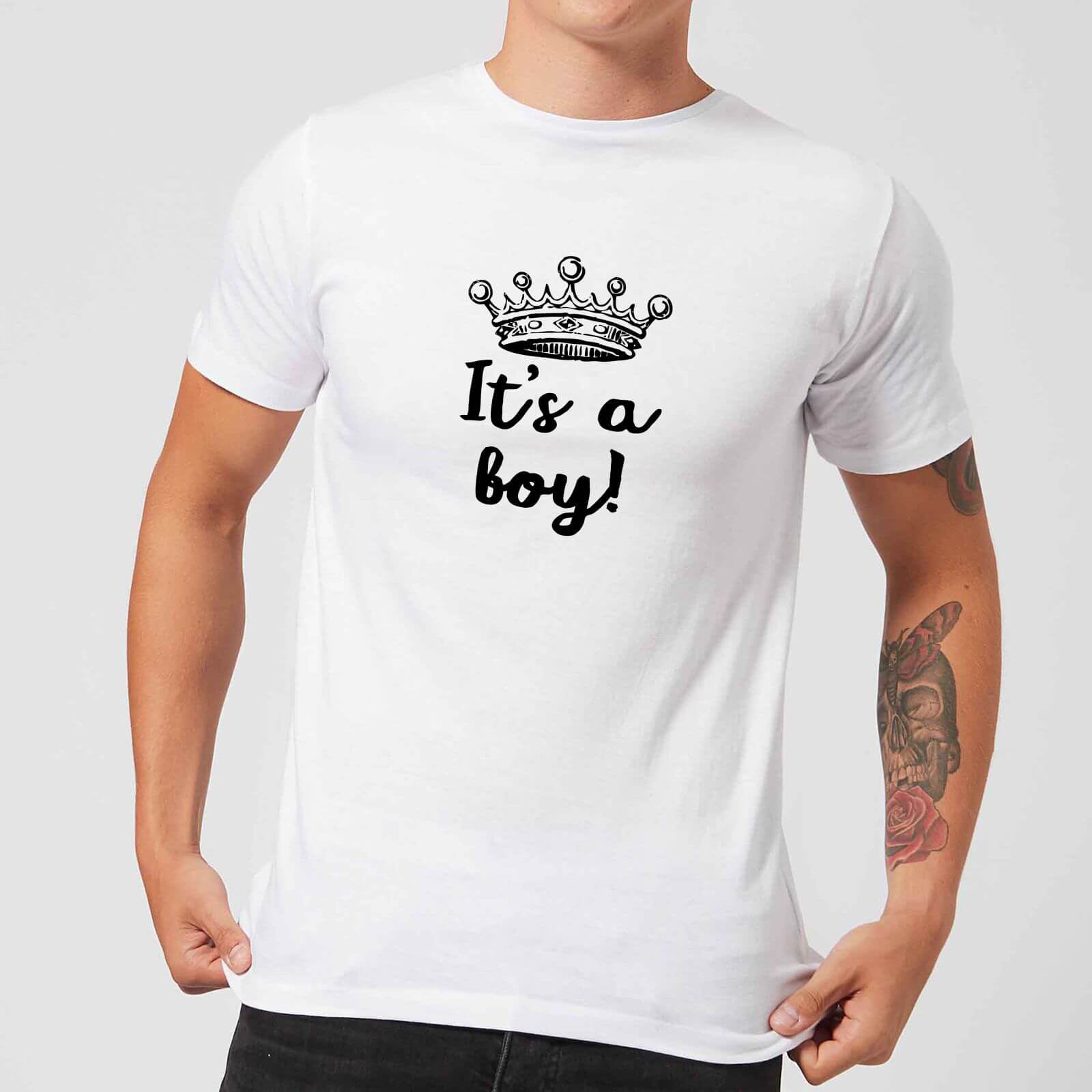 It's A Boy Men's T-Shirt - White - S - White
