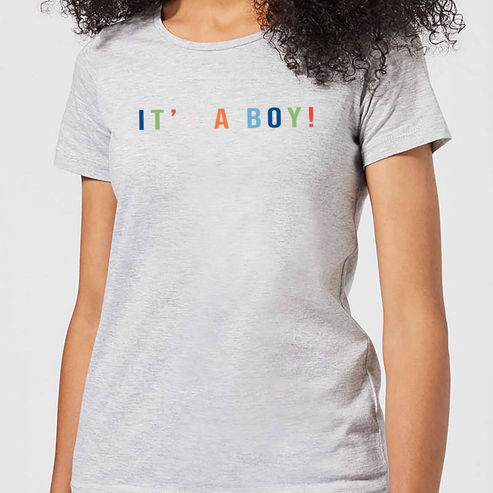 It's A Boy Women's T-Shirt - Grey - L - Grey
