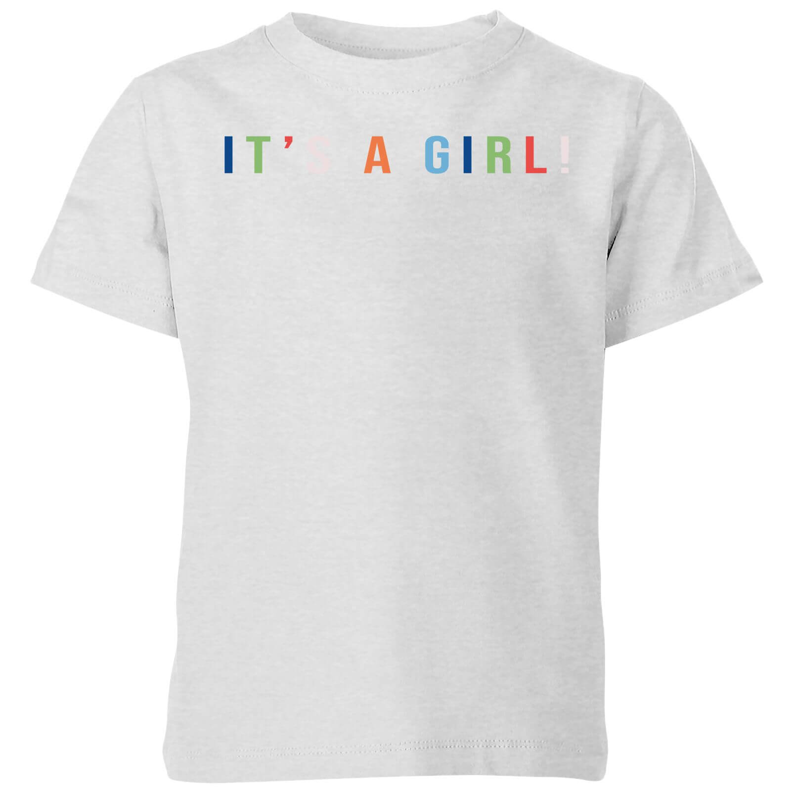 It's A Girl Kids' T-Shirt - Grey - 9-10 Years - Grey