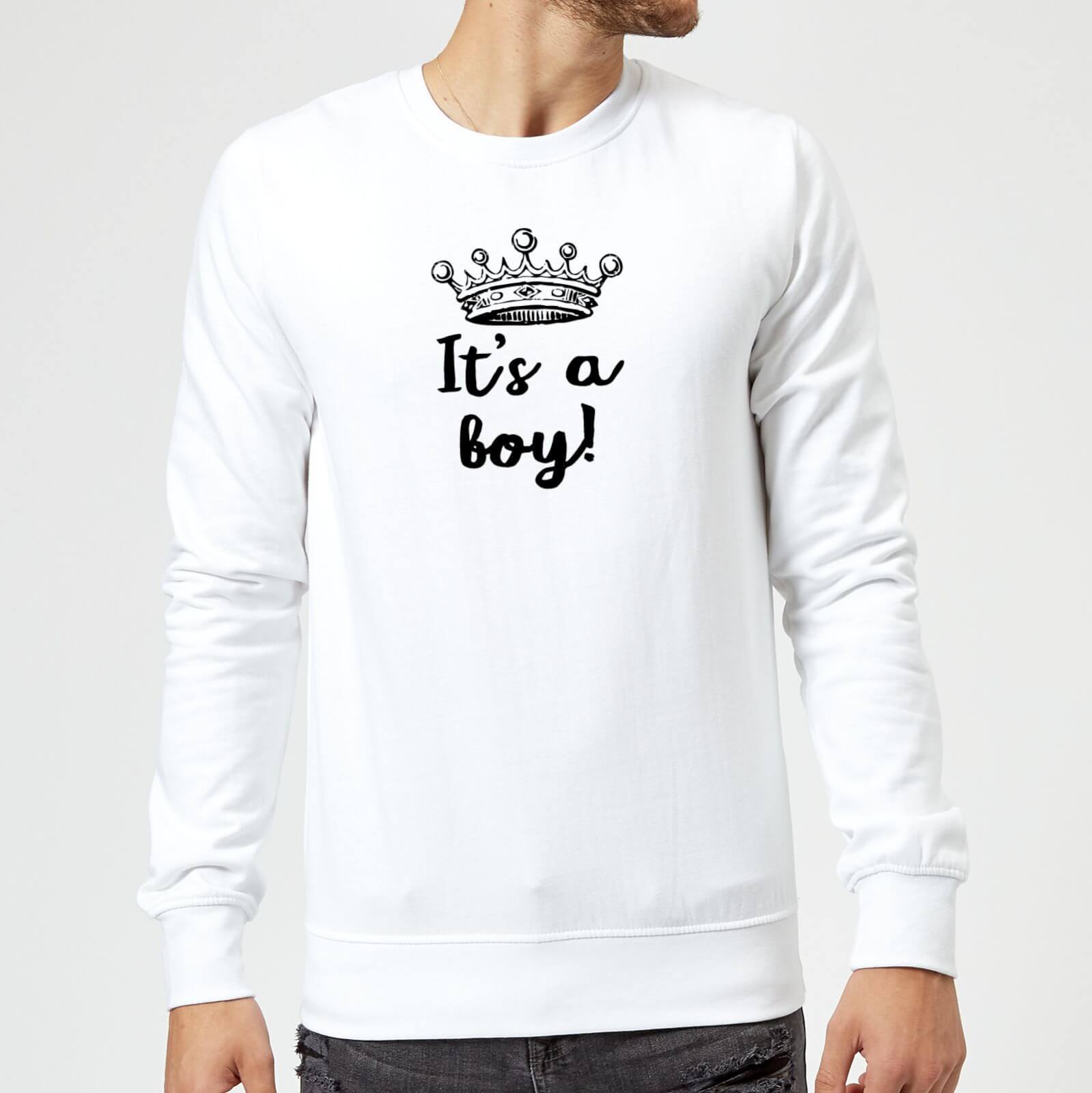 It's A Boy Sweatshirt - White - S - White