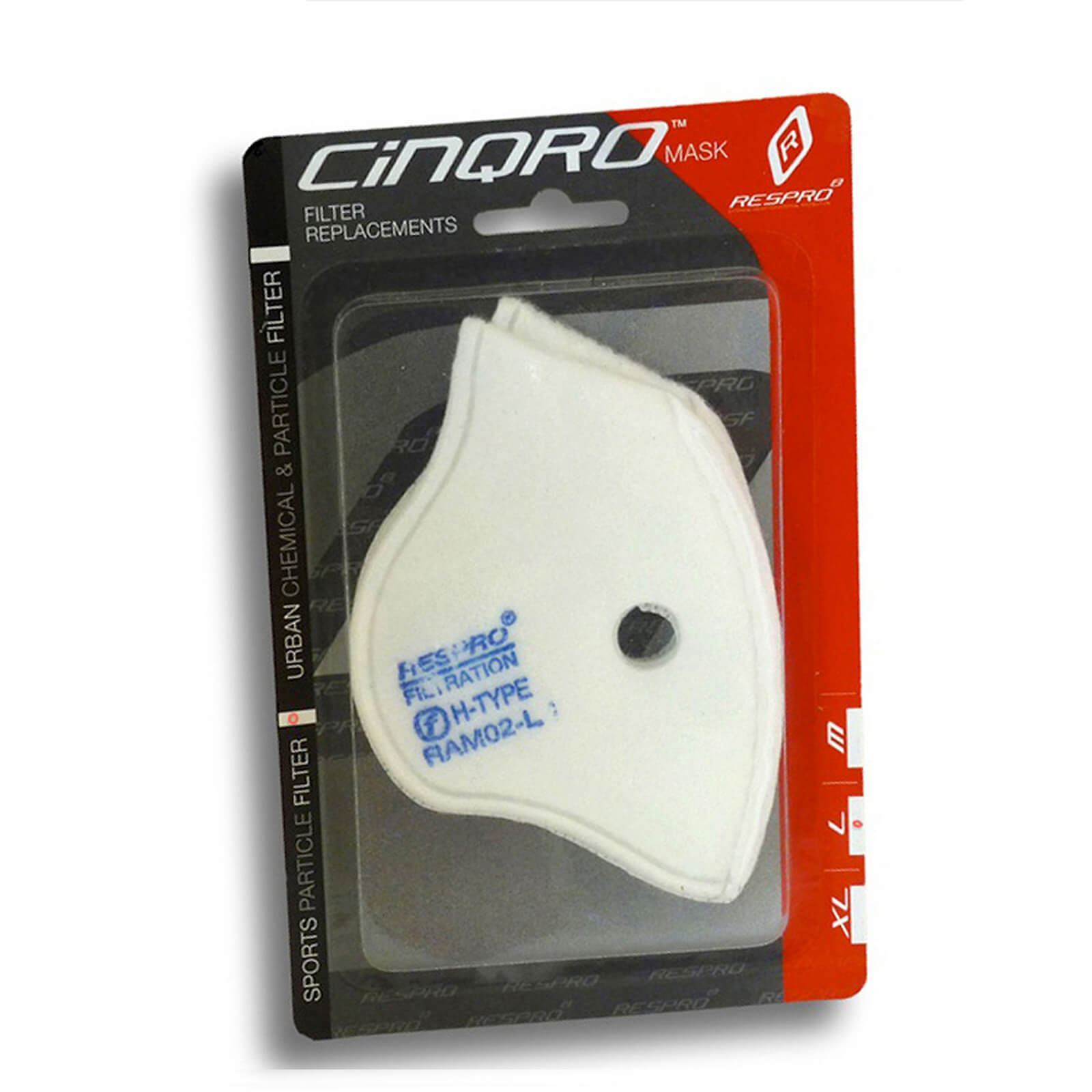Respro Cinqro Sports Filter Pack Of 2 - XL