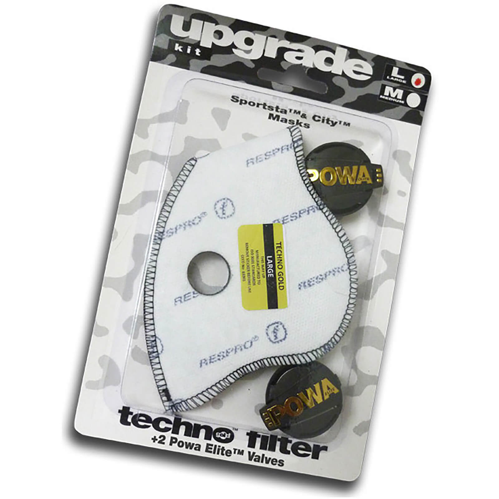 Respro Elite Upgrade Kit - L - Black/Gold
