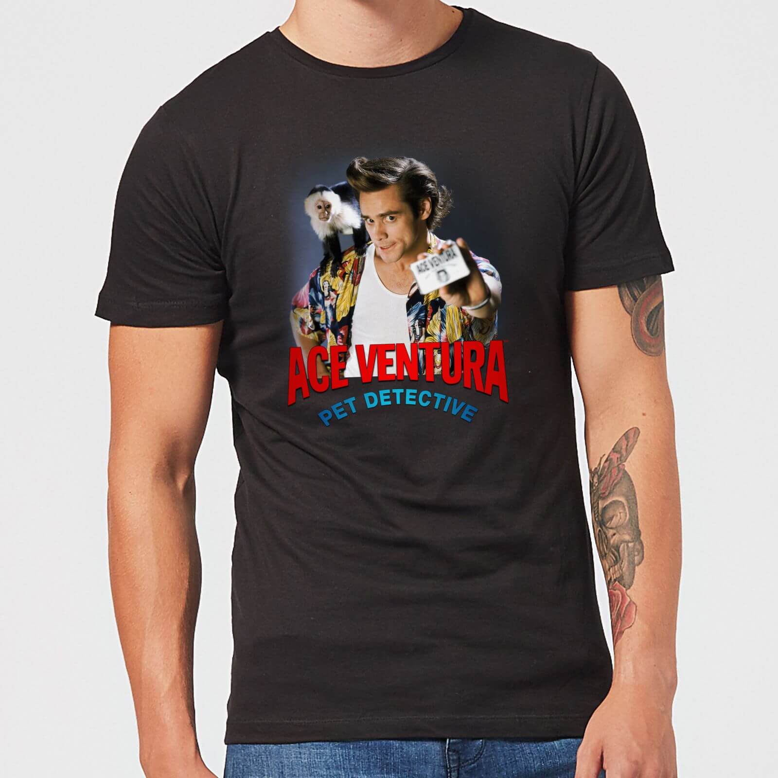 

Ace Ventura I.D. Badge Men's T-Shirt - Black - 5XL