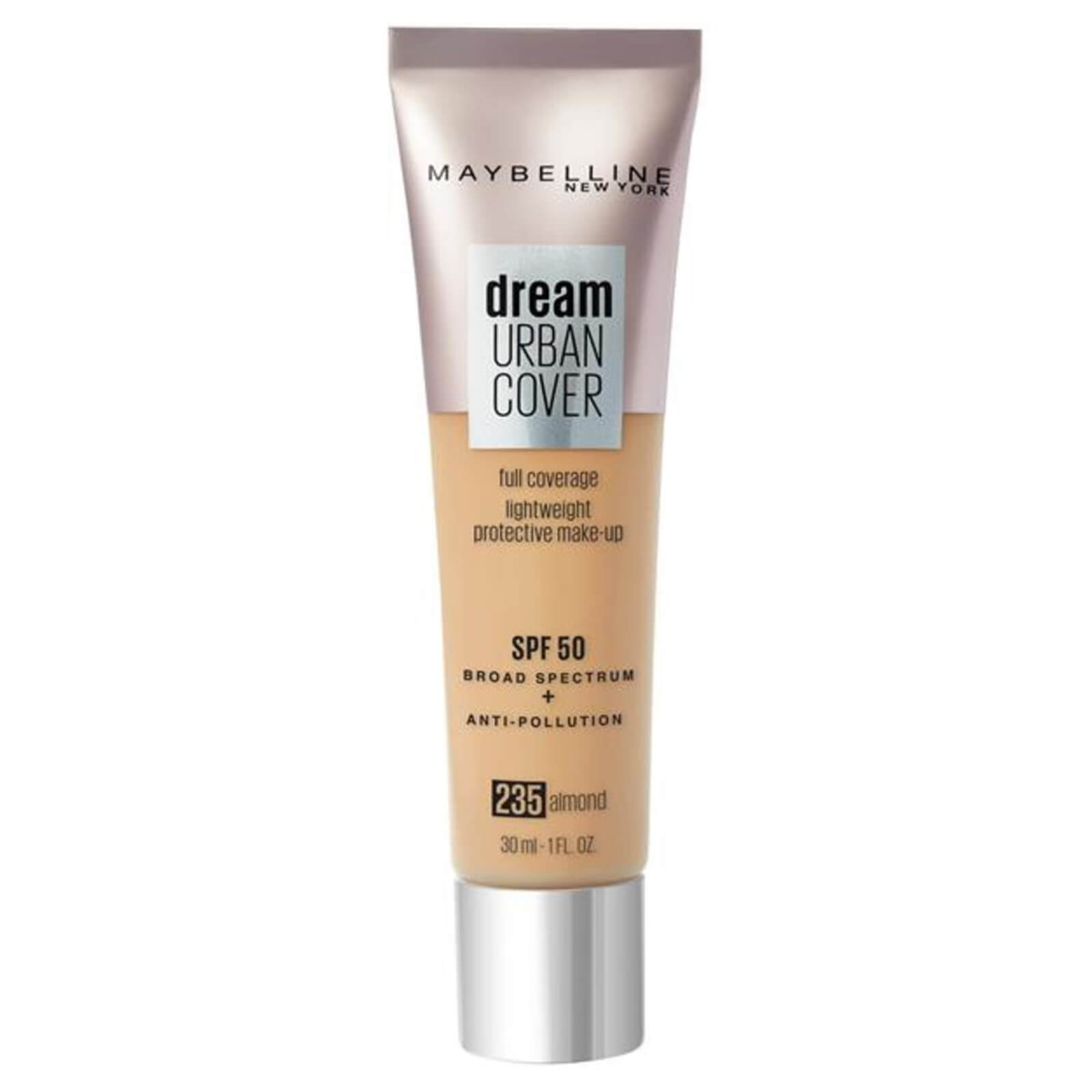 Maybelline Dream Urban Cover SPF50 Foundation 121ml (Various Shades) - 8 235 Almond