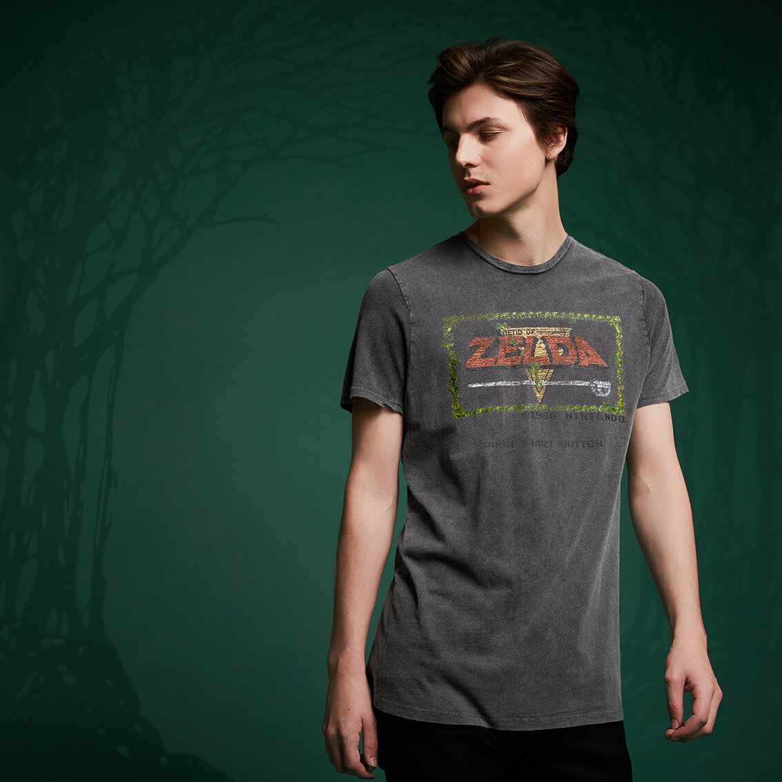 

T-Shirt Legend Of Zelda Retro - Noir Délavé - 5XL - Noir