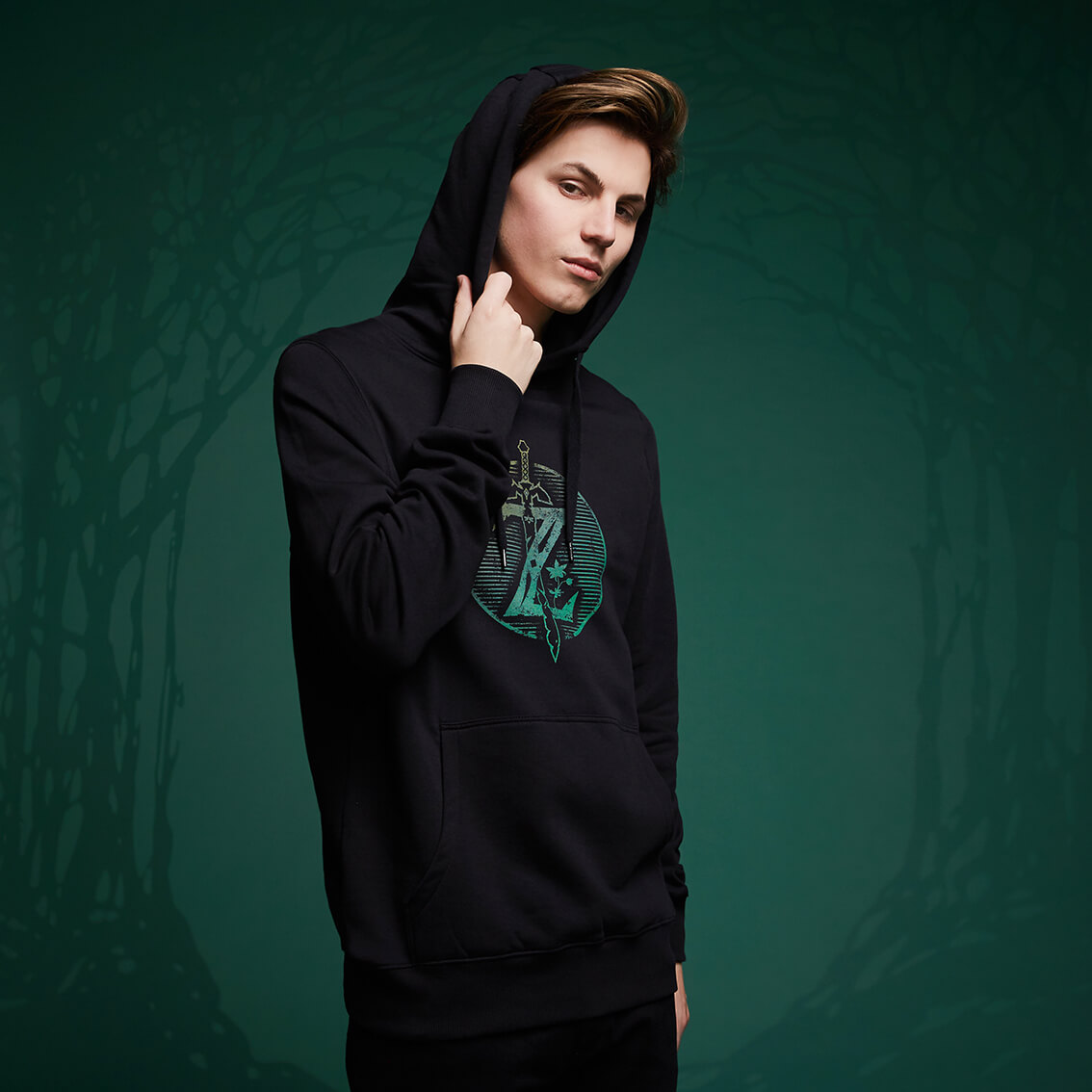 

Hoodie Legend Of Zelda Logo Épée Logo - Noir - L