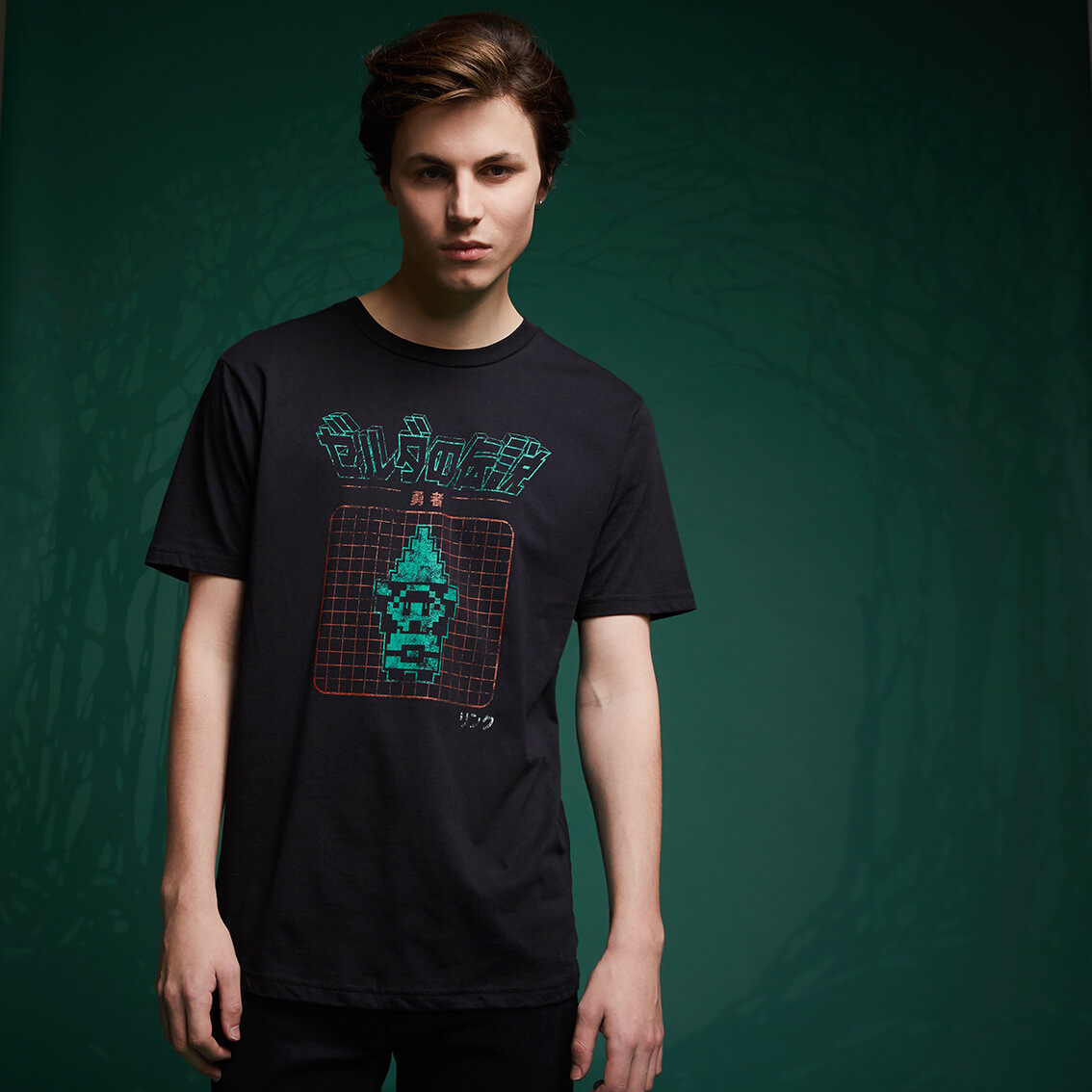 

T-Shirt Legend Of Zelda Retro Arcade Hero - Noir - S