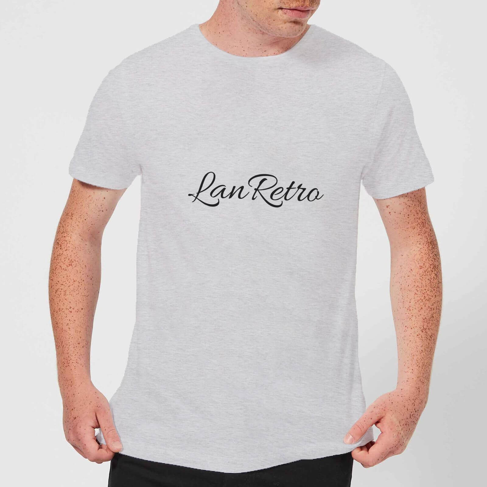 Lanre Retro Lanretro Dark Men's T-Shirt - Grey - XL - Grey
