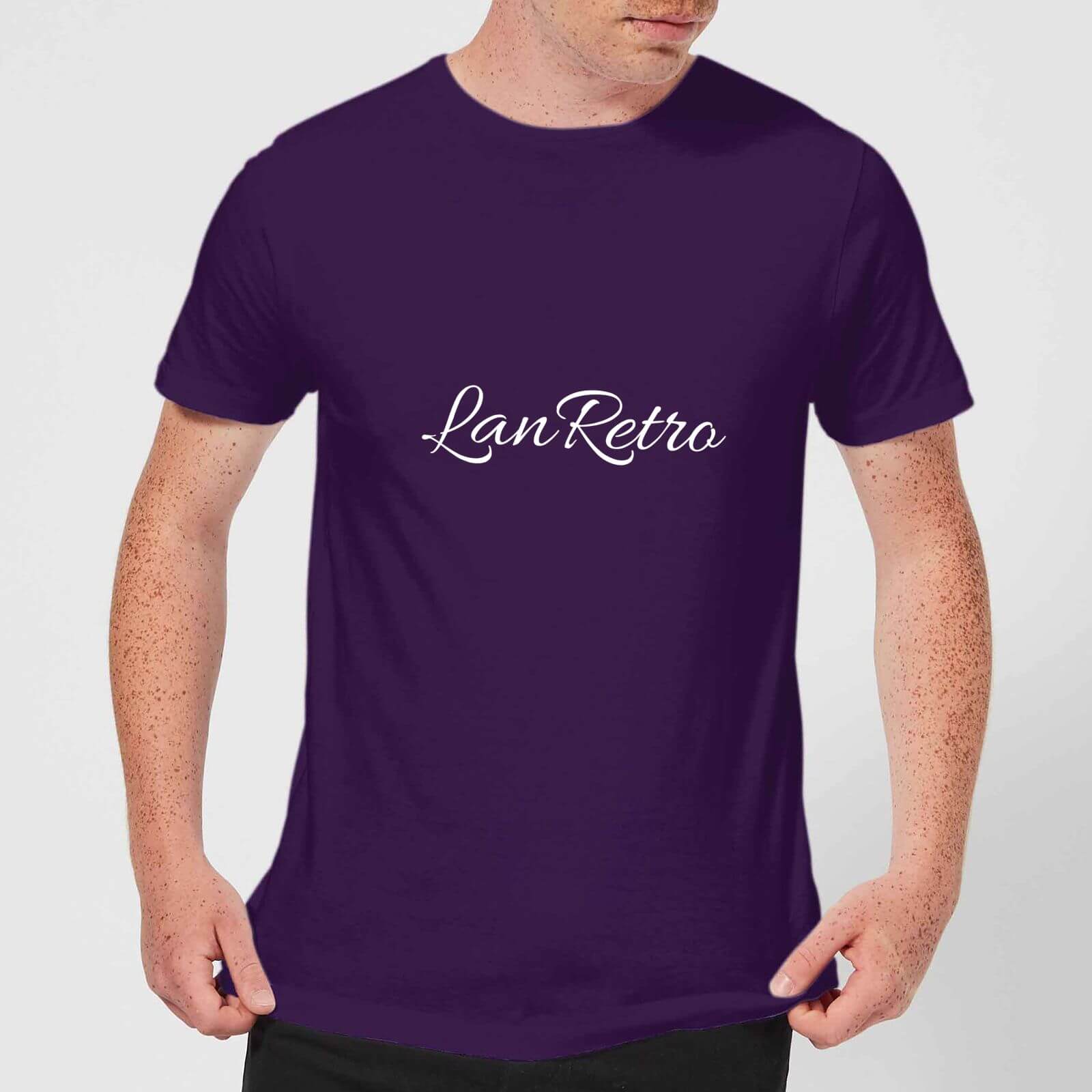 Lanre Retro Lanretro Men's T-Shirt - Purple - L - Purple