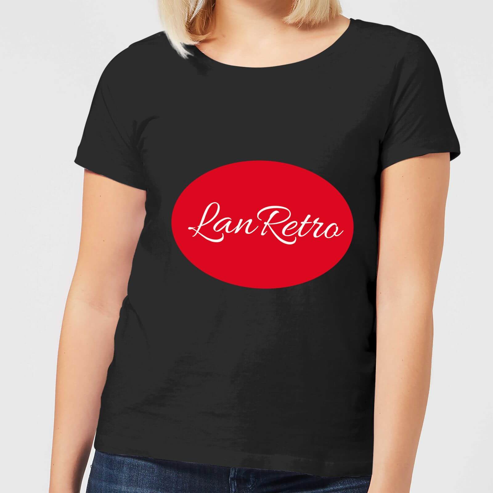 Lanre Retro Lanretro Logo Women's T-Shirt - Black - S - Black