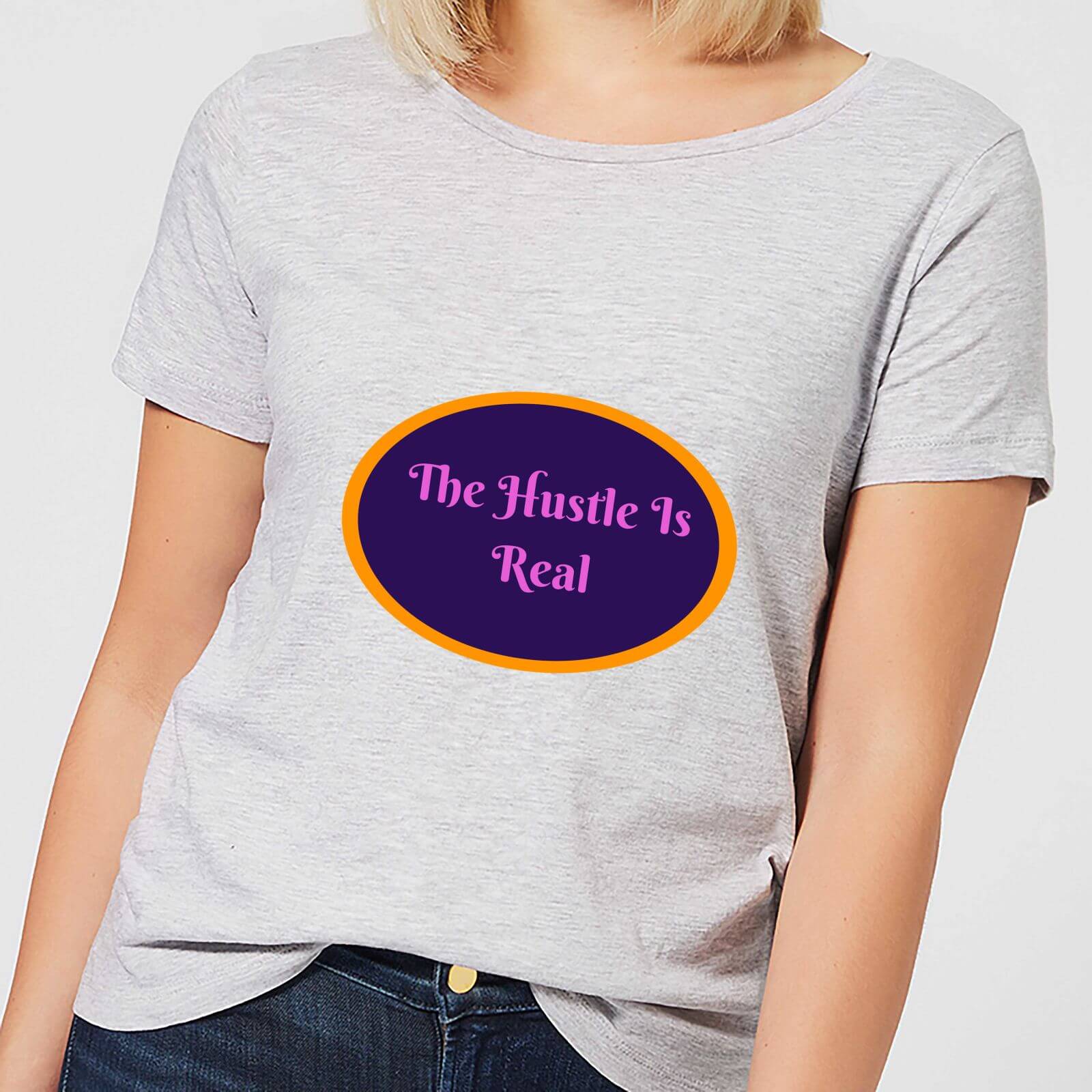 Lanre Retro The Hustle Is Real Women's T-Shirt - Grey - M