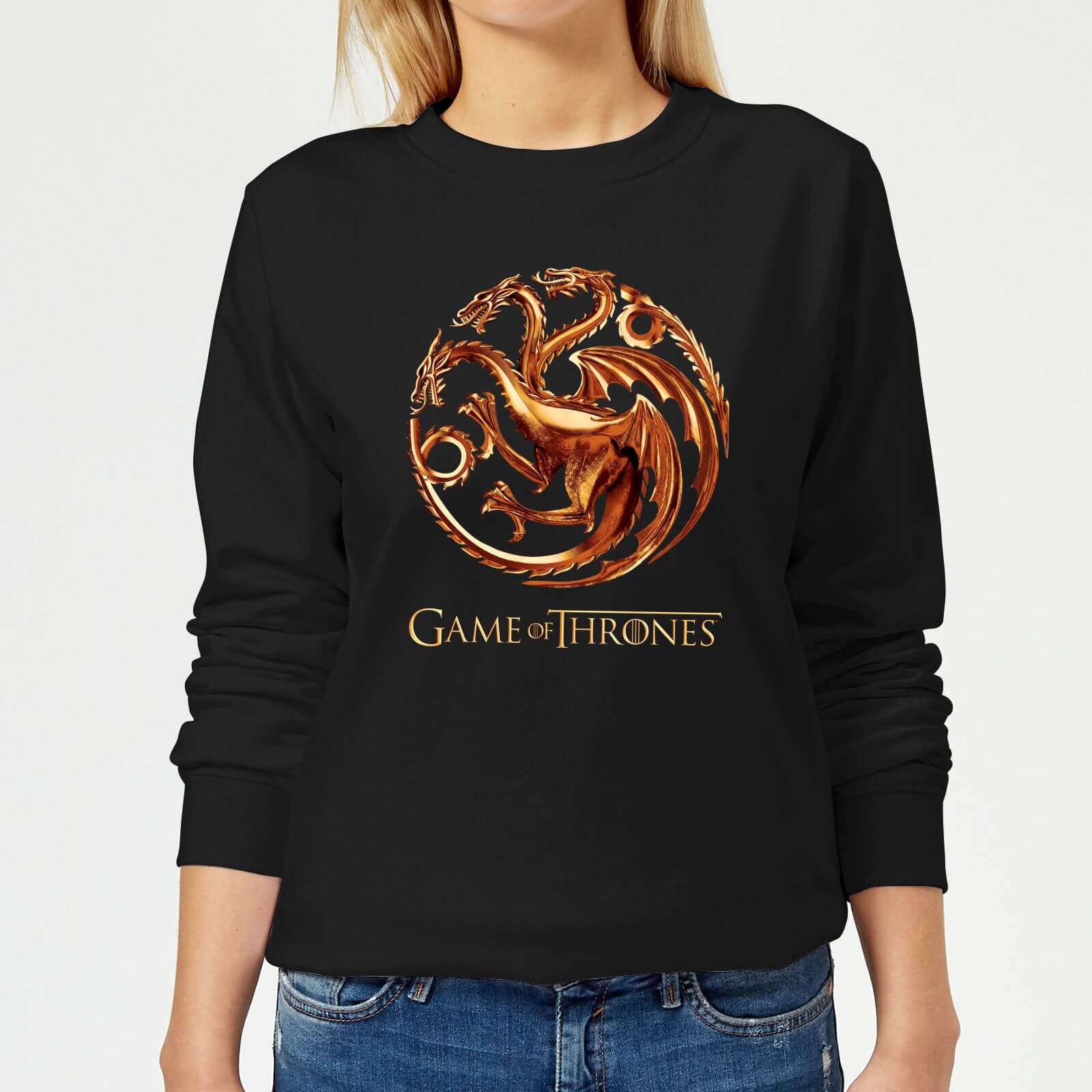 Game of Thrones Bronze Targaryen Women's Sweatshirt - Black - 5XL - Noir