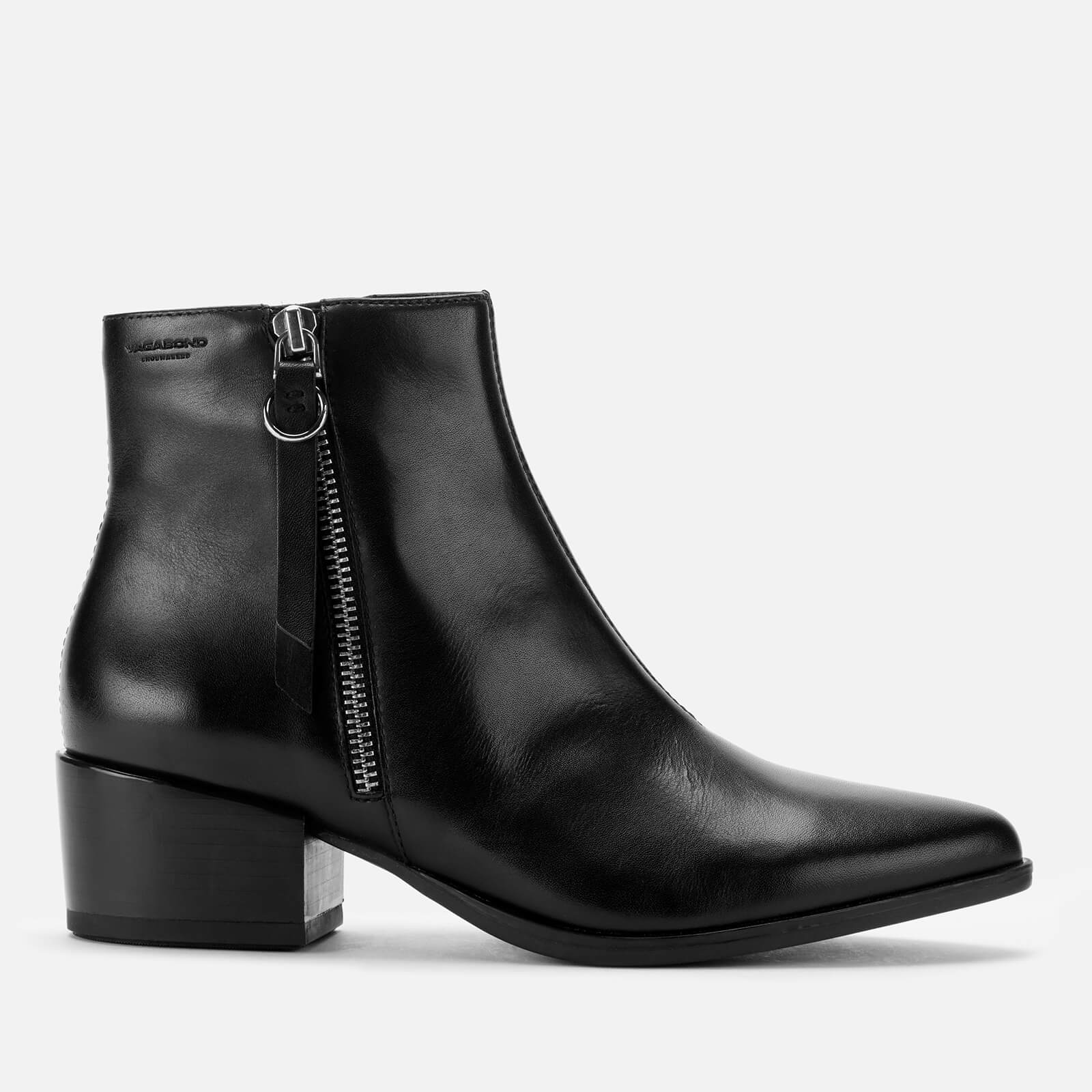 Vagabond Women's Marja Leather Heeled Ankle Boots - Black - UK 7