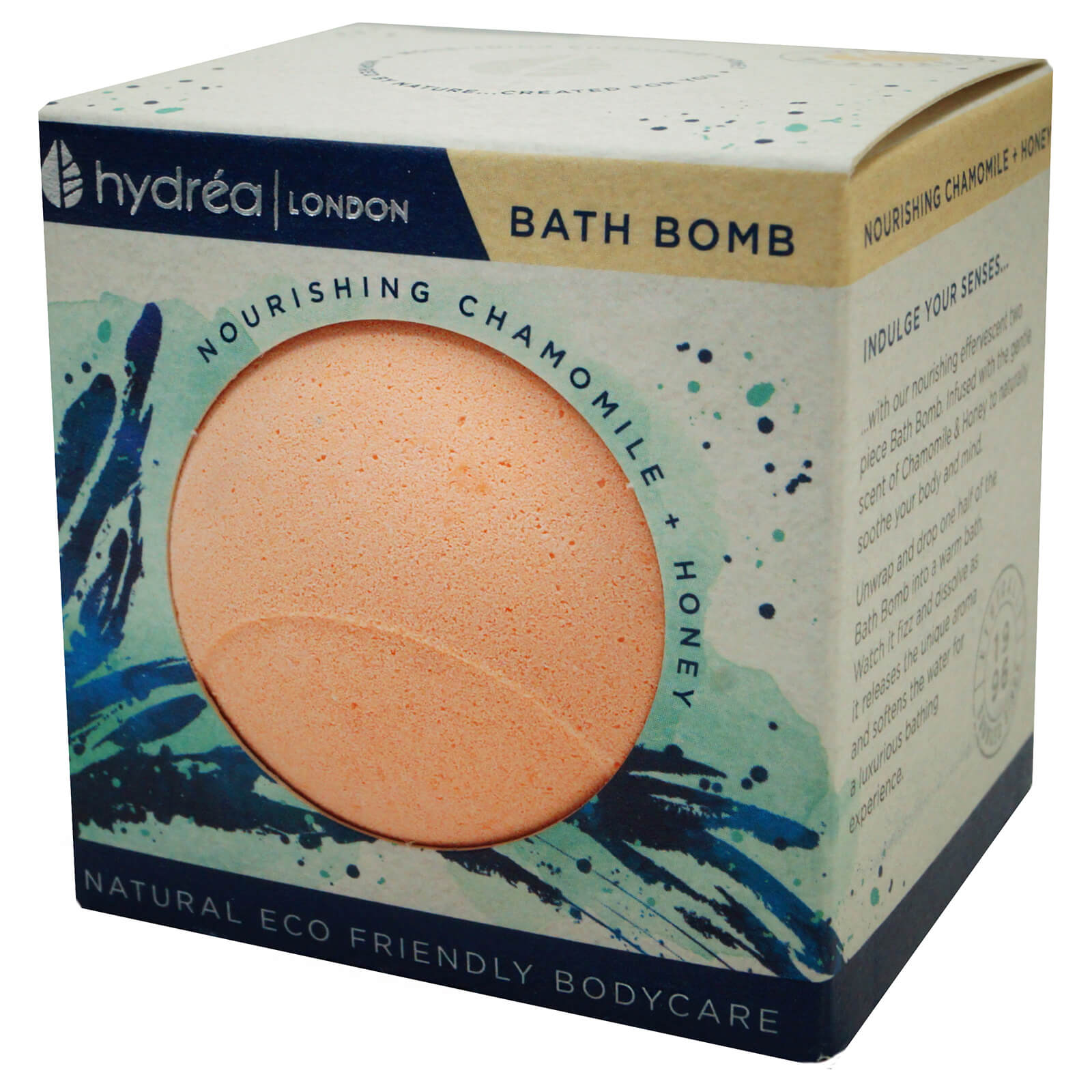 

Hydrea London Nourishing Chamomile & Honey Bath Bomb 2 x 60g