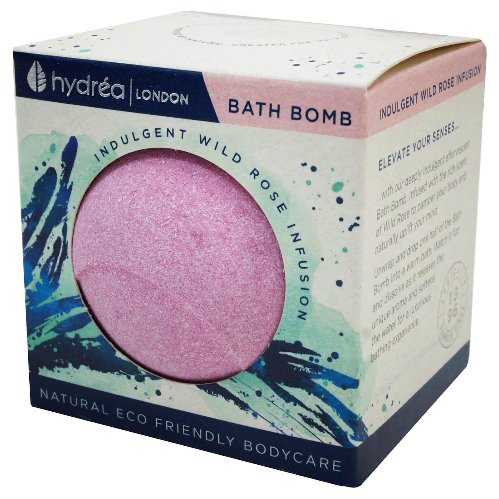 

Hydrea London Indulgent Wild Rose Bath Bomb 2 x 60g