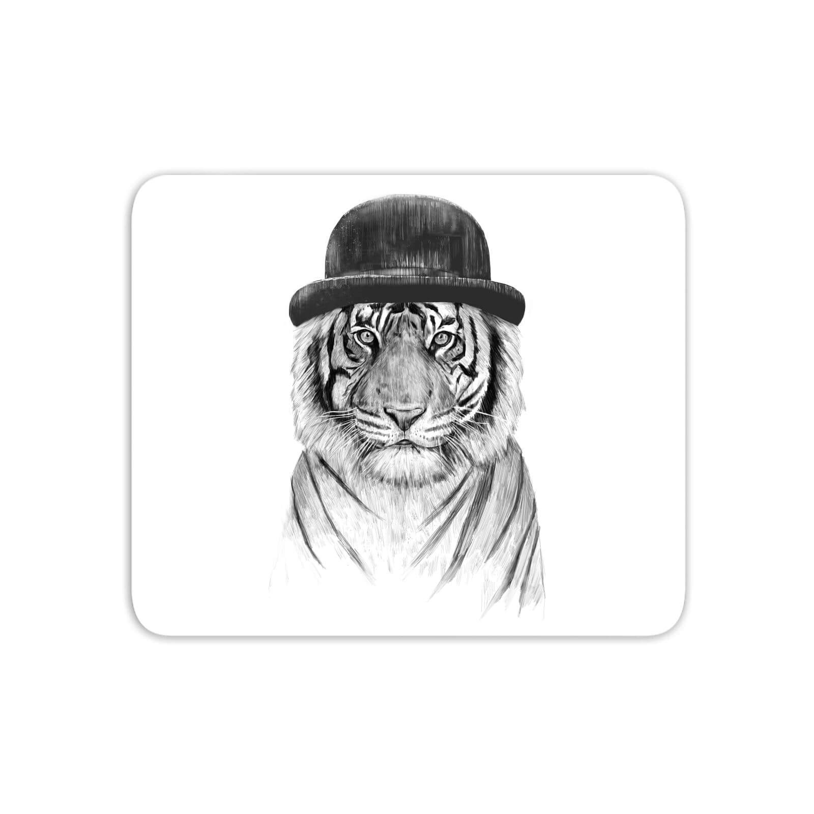 Tiger In A Hat Mouse Mat