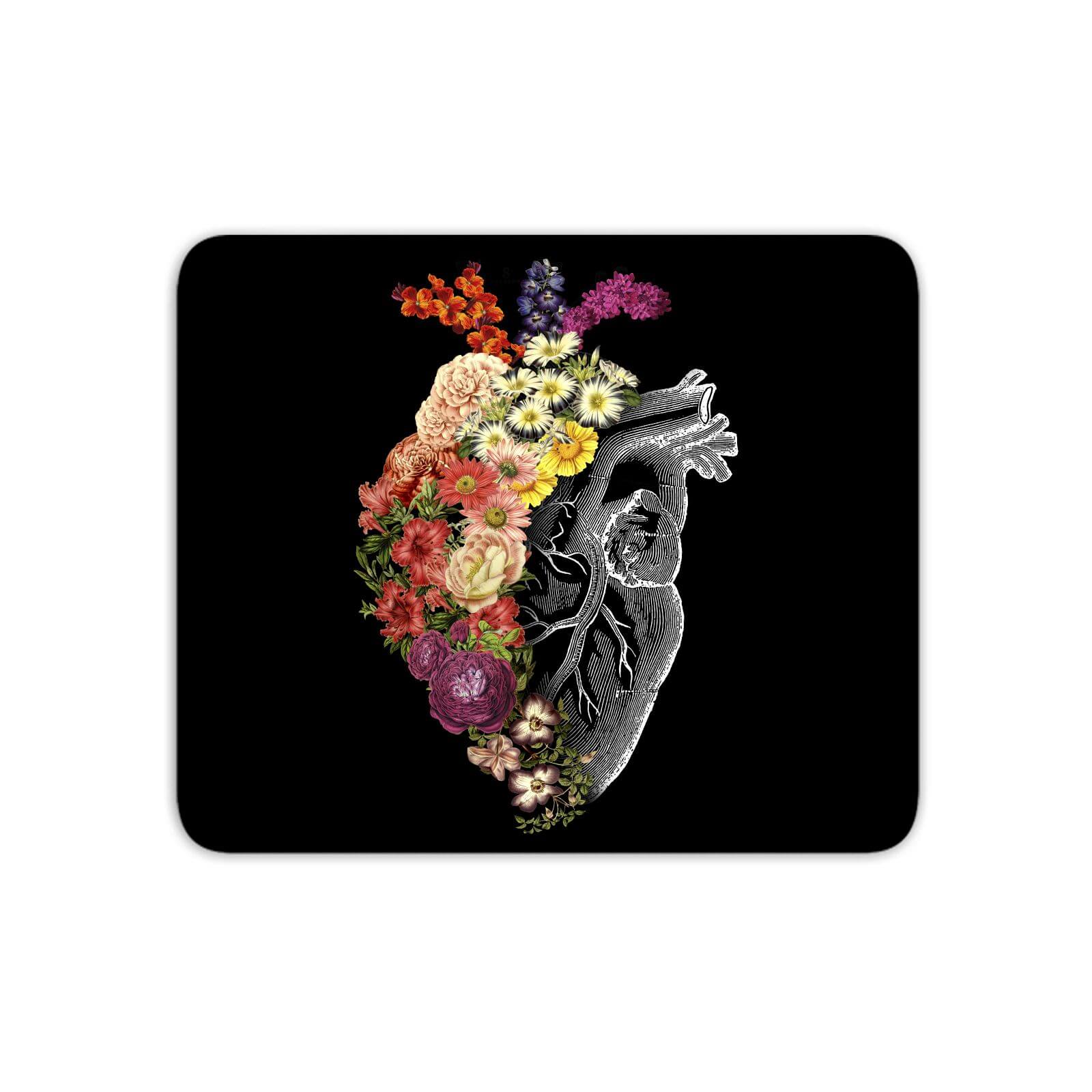 Flower Heart Spring Mouse Mat