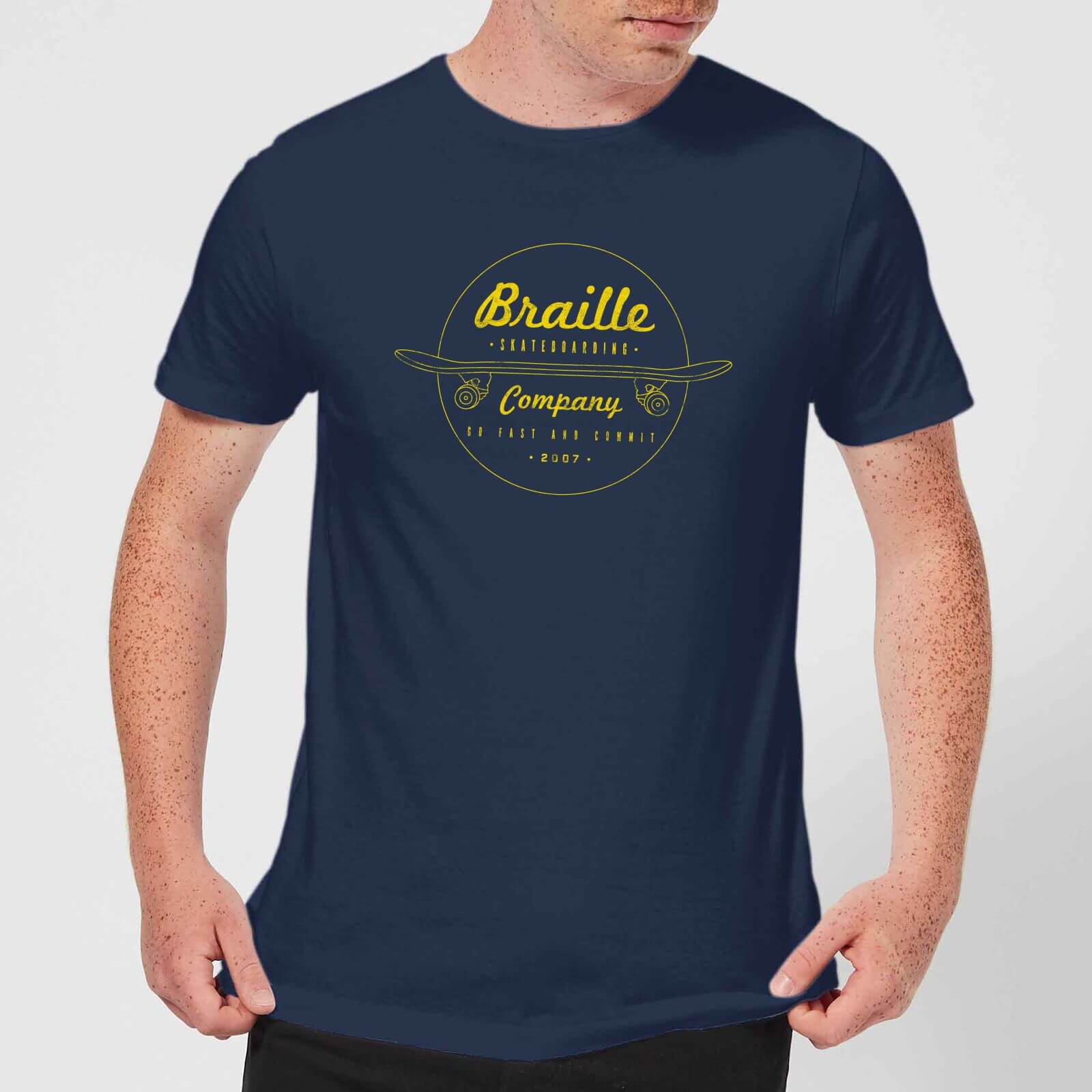 

Limited Edition Braille Skate Company Mens T-Shirt - Navy - XXL