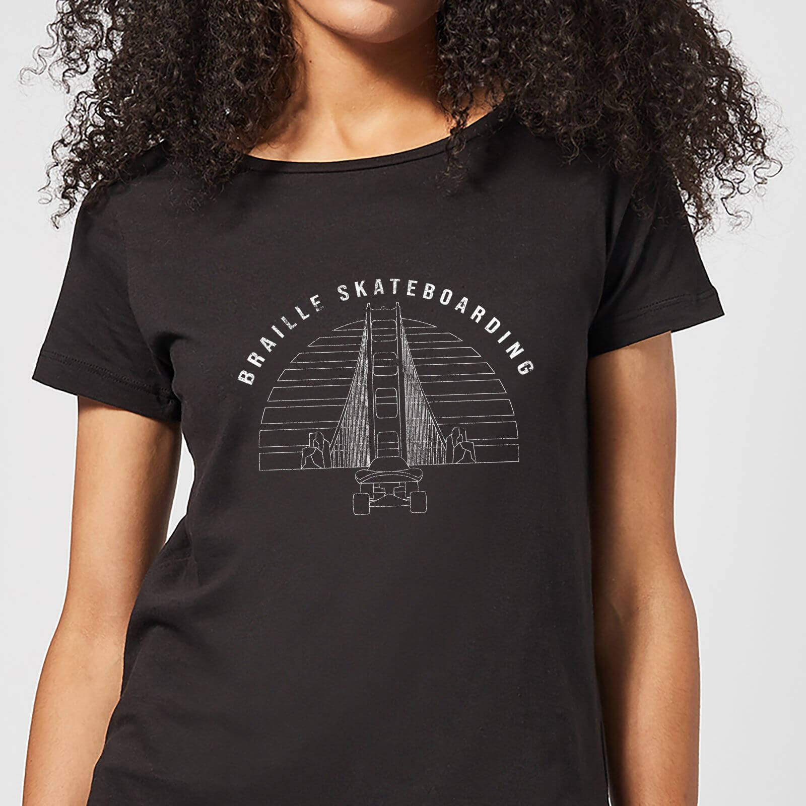 

Braille Skateboarding Limited Edition Bridge Sunset Women's T-Shirt - Black - L - Nero