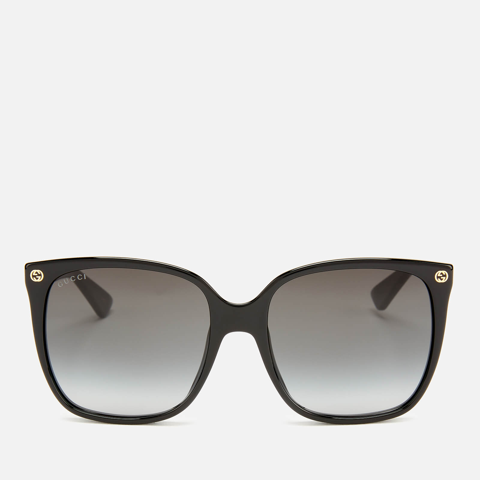 Gucci Women's Oversized Acetate Sunglasses - Black/Grey