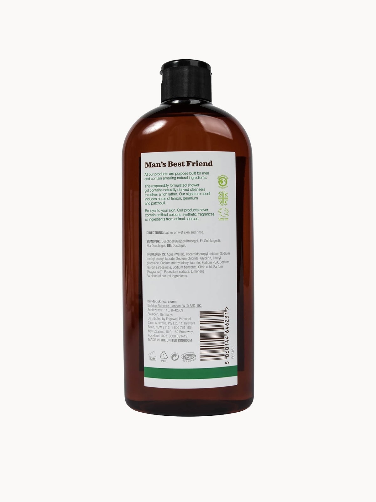 Bulldog Skincare Original Shower Gel 500ml 3