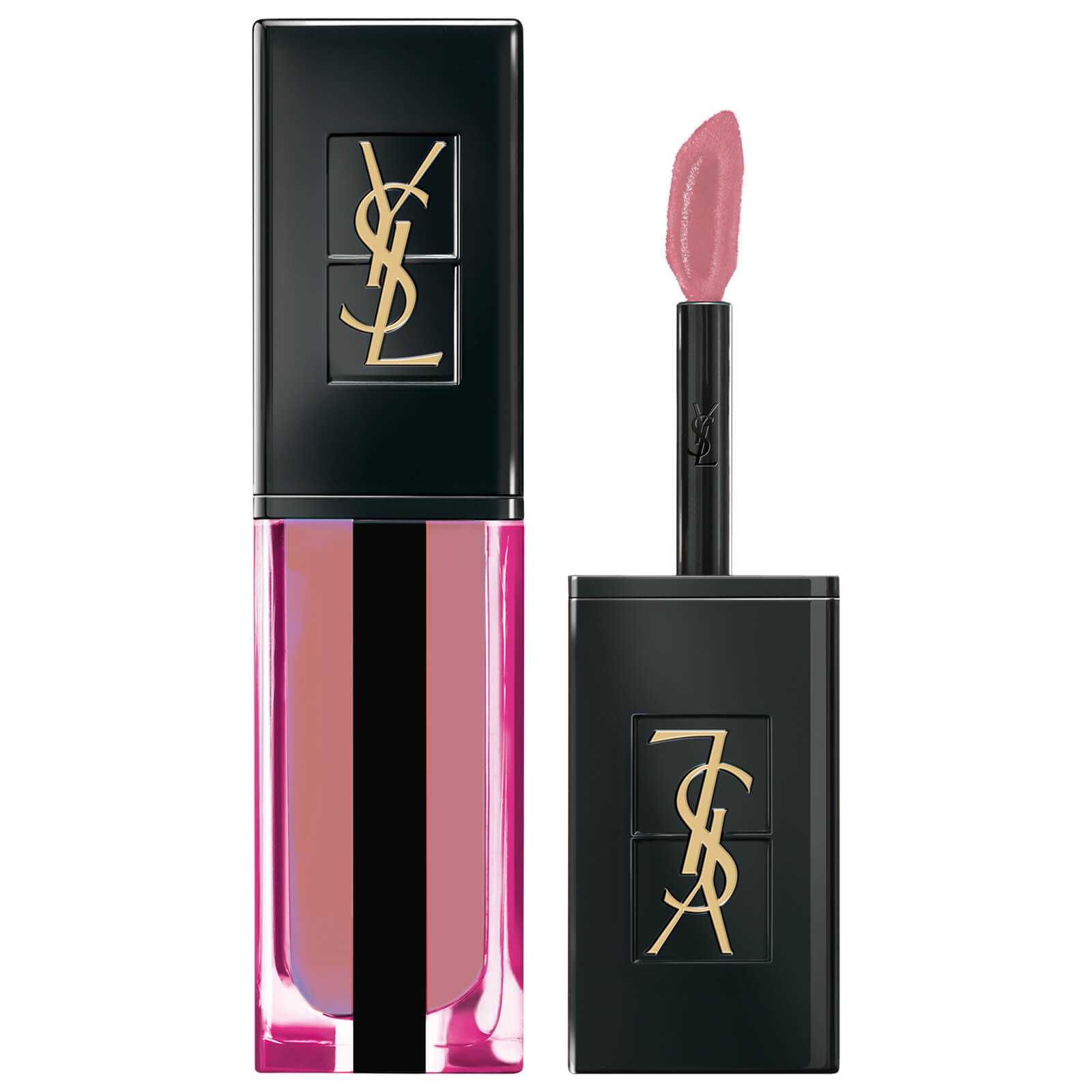 Yves Saint Laurent Rouge Pur Couture Vernis À Lèvres Water Glossy Lip Stain 6ml (Various Shades) - 606 Rosewood Flow