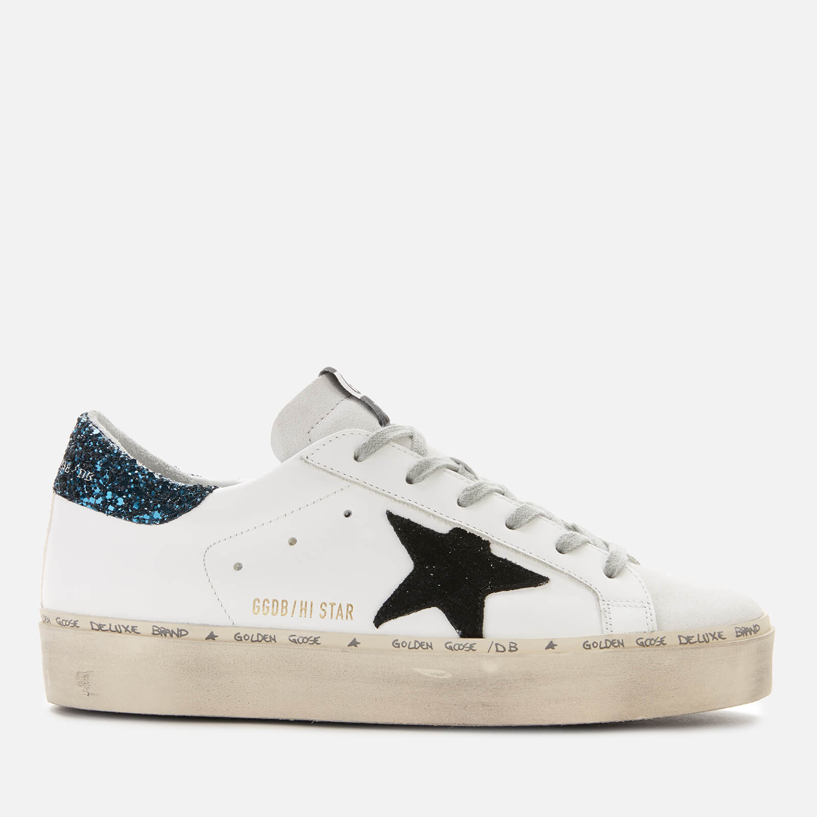 golden goose glitter black