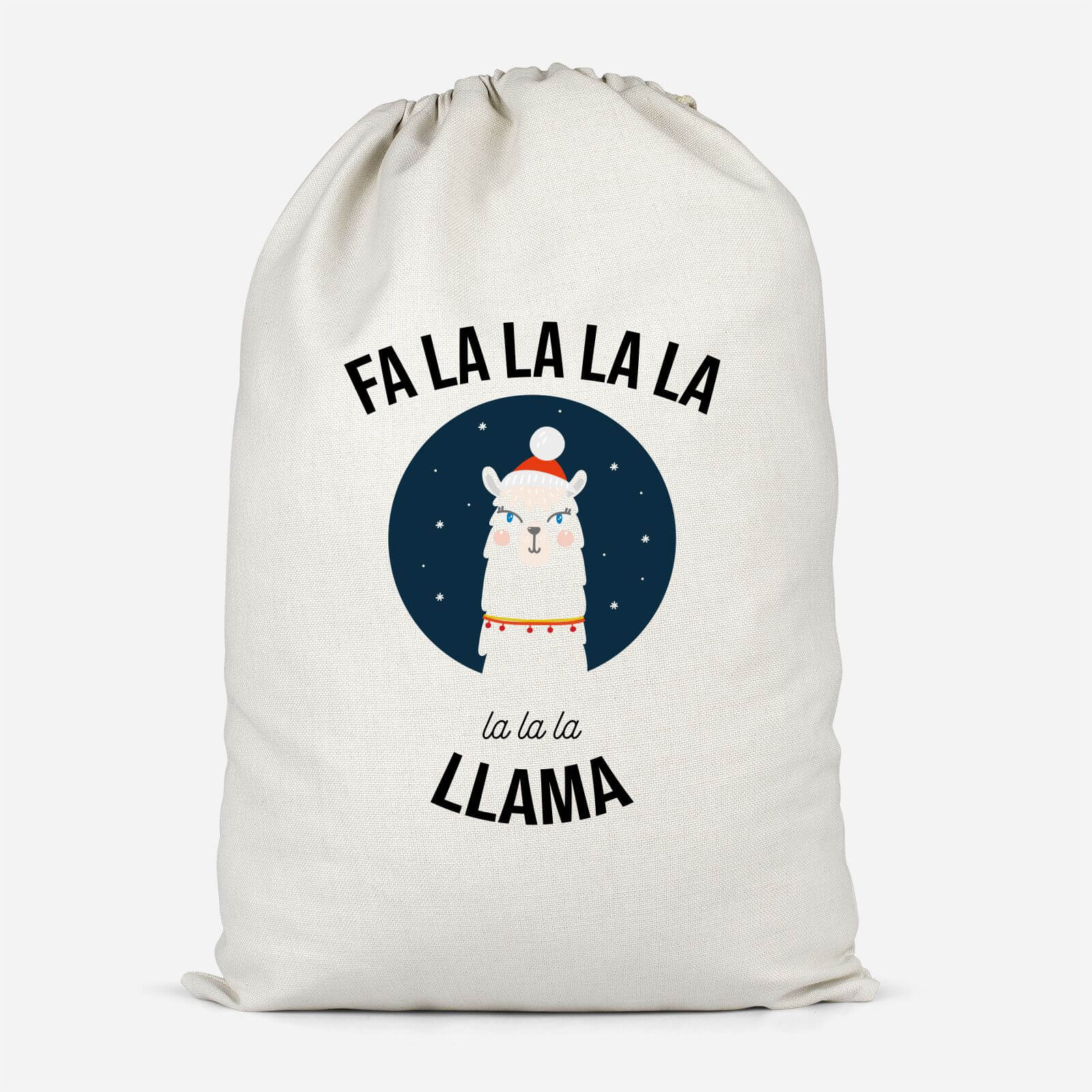 Fa La La La Llama Cotton Storage Bag - Large