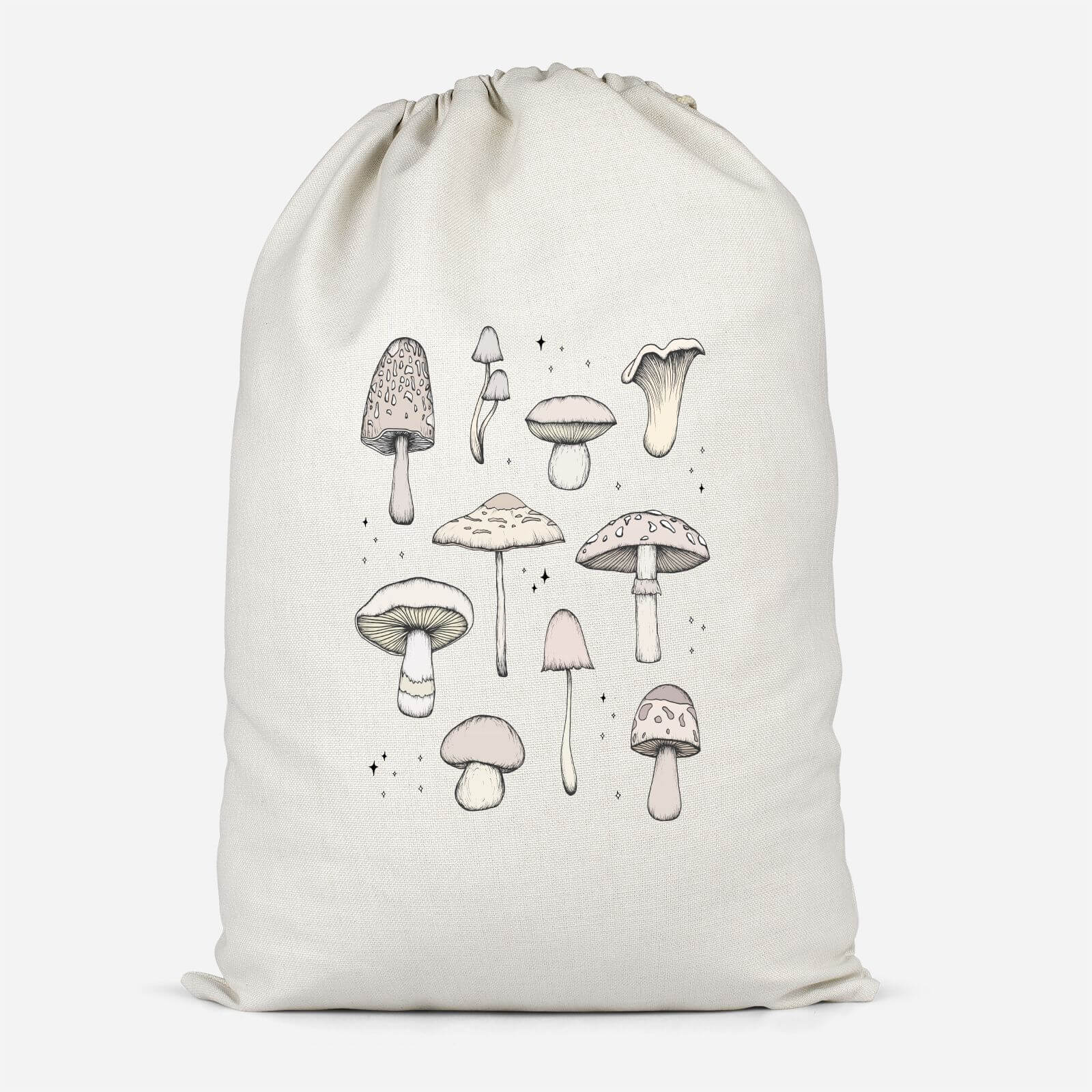 Mushrooms Cotton Storage Bag - Small