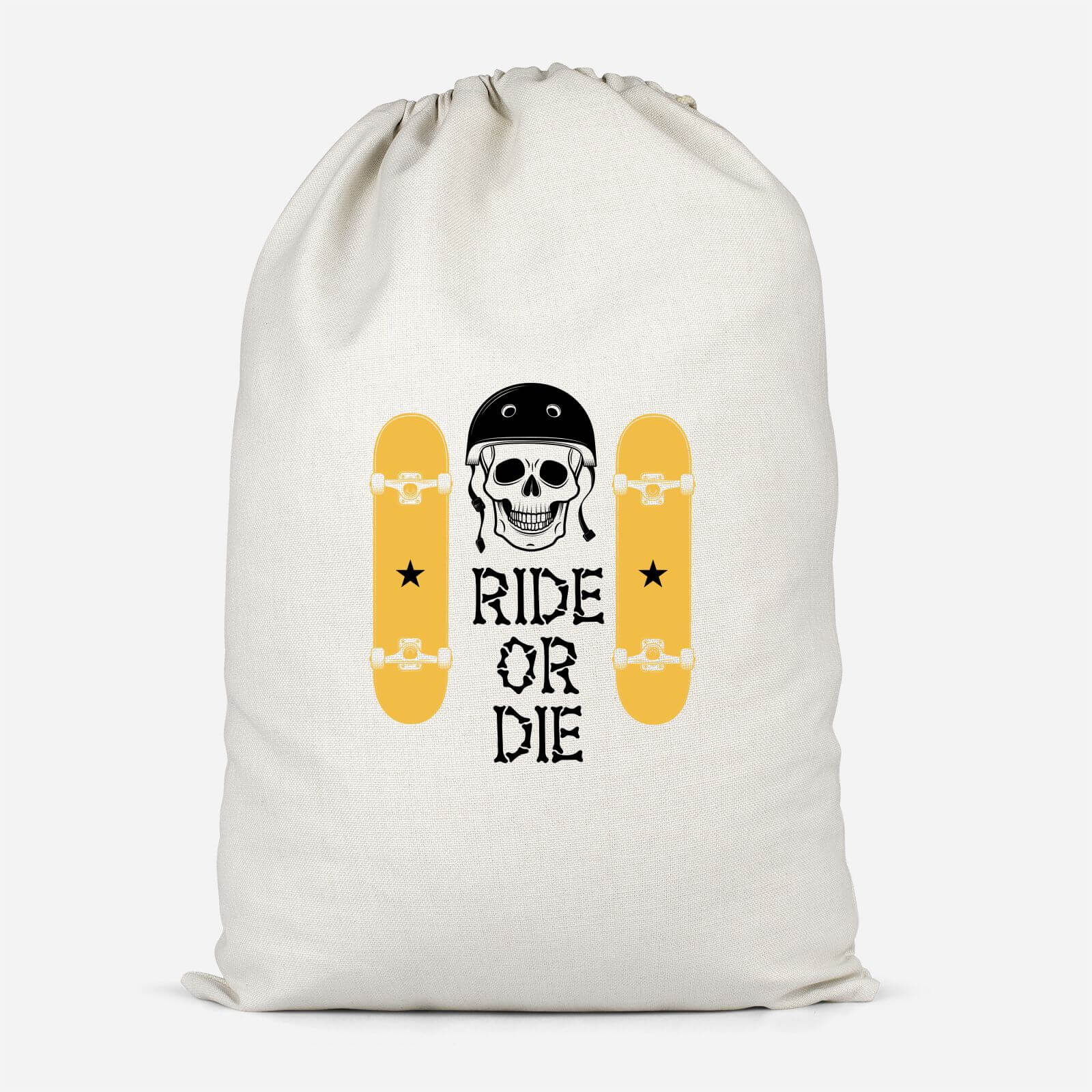 Ride Or Die Skateboard Cotton Storage Bag   Small