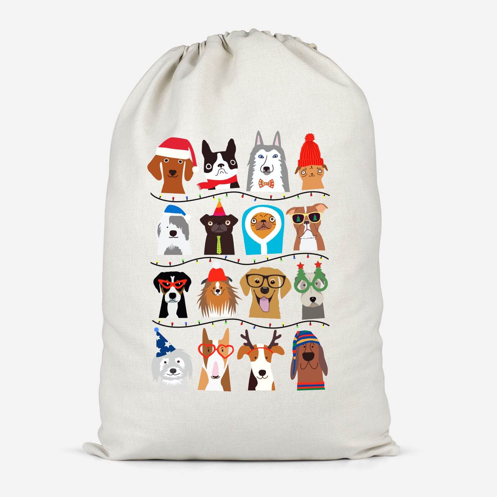 Merry Dogmas Cotton Storage Bag - Large