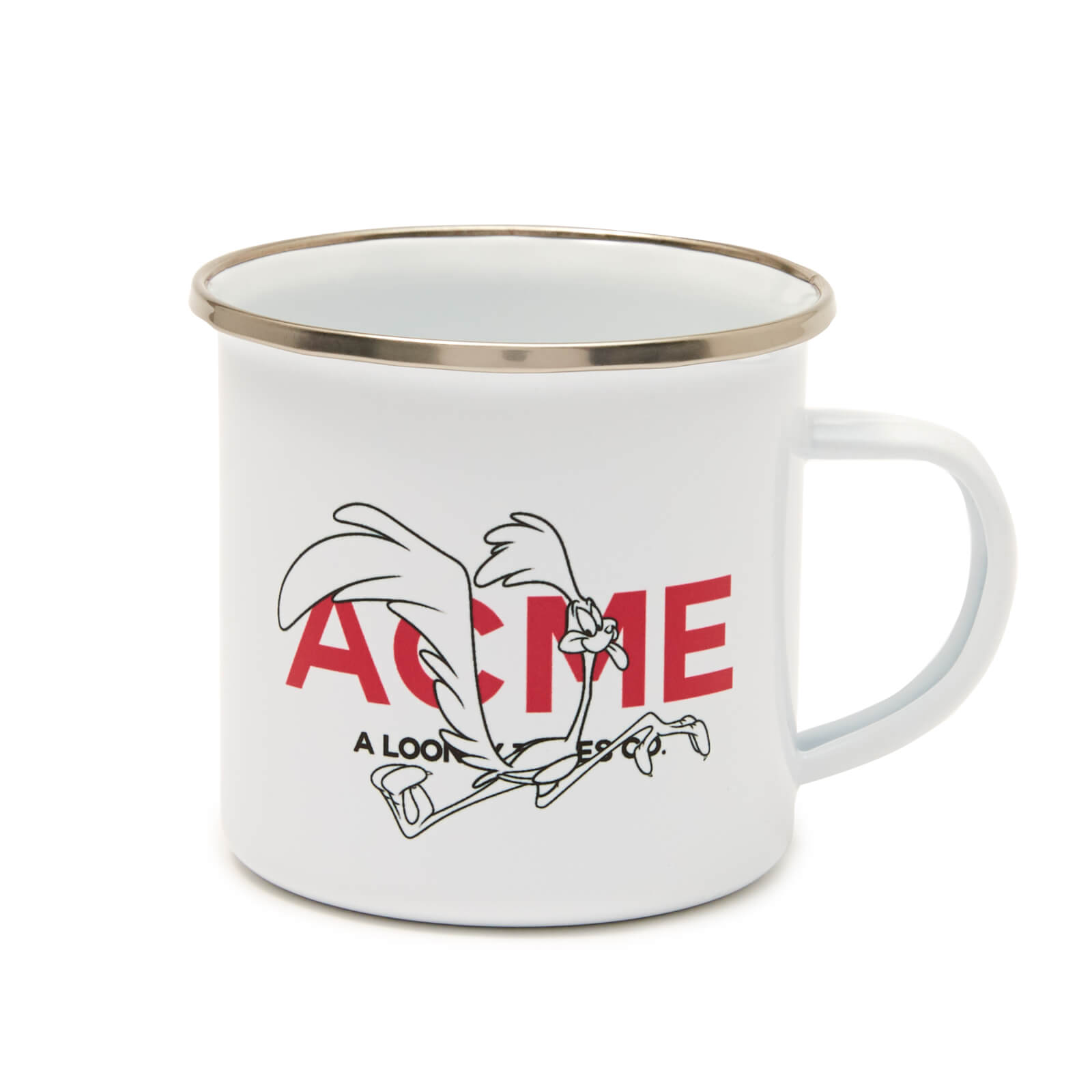 Looney Tunes ACME Capsule Road Runner Enamel Mug - White